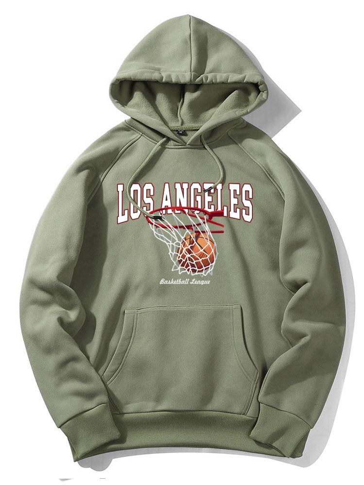 Los Angeles Basketball Druck Hoodie - Image 7
