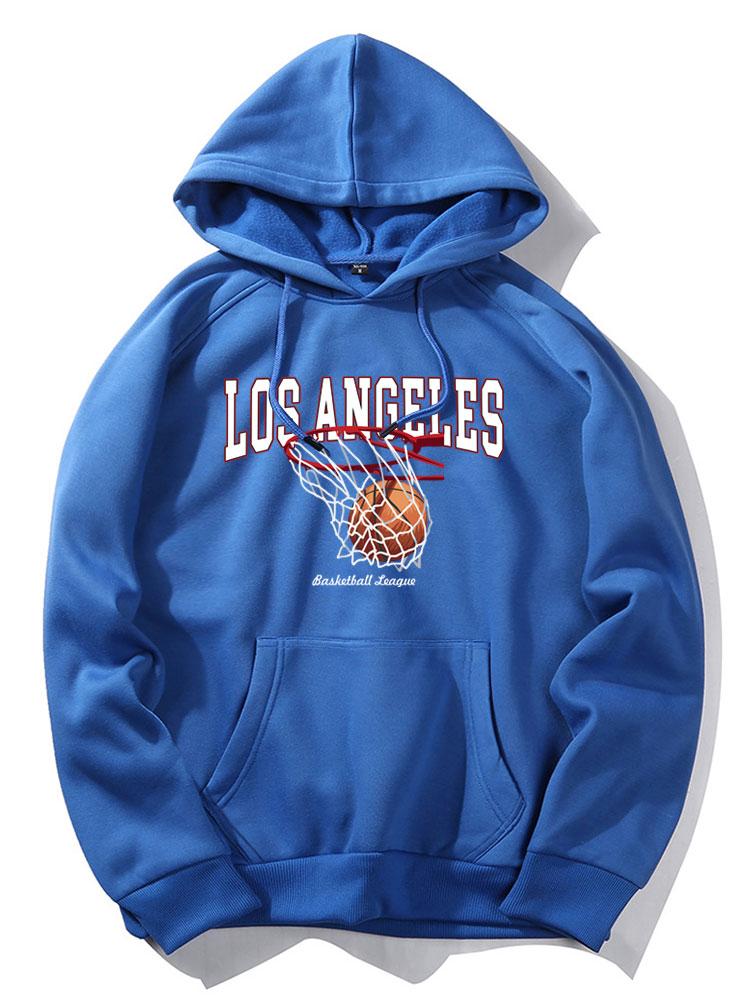 Los Angeles Basketball Druck Hoodie - Image 8