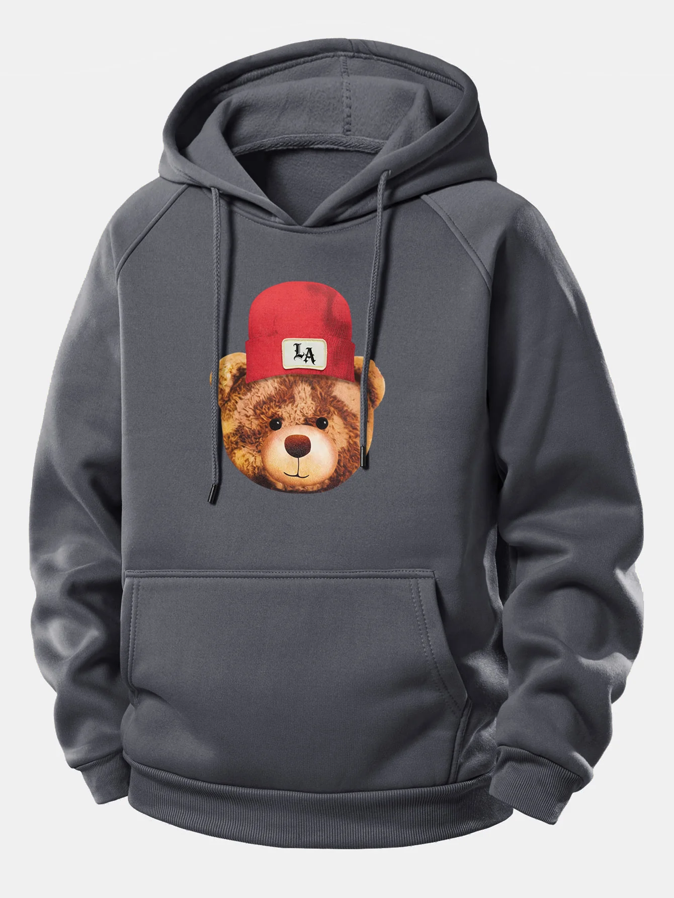 Los Angeles Bären Druck Kordelzug Kapuzenpullover - Image 10