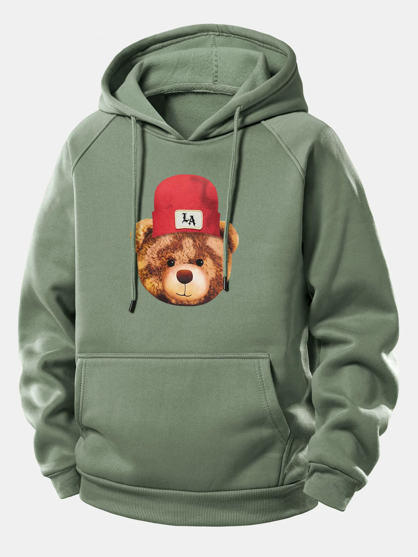 Los Angeles Bären Druck Kordelzug Kapuzenpullover - Image 11