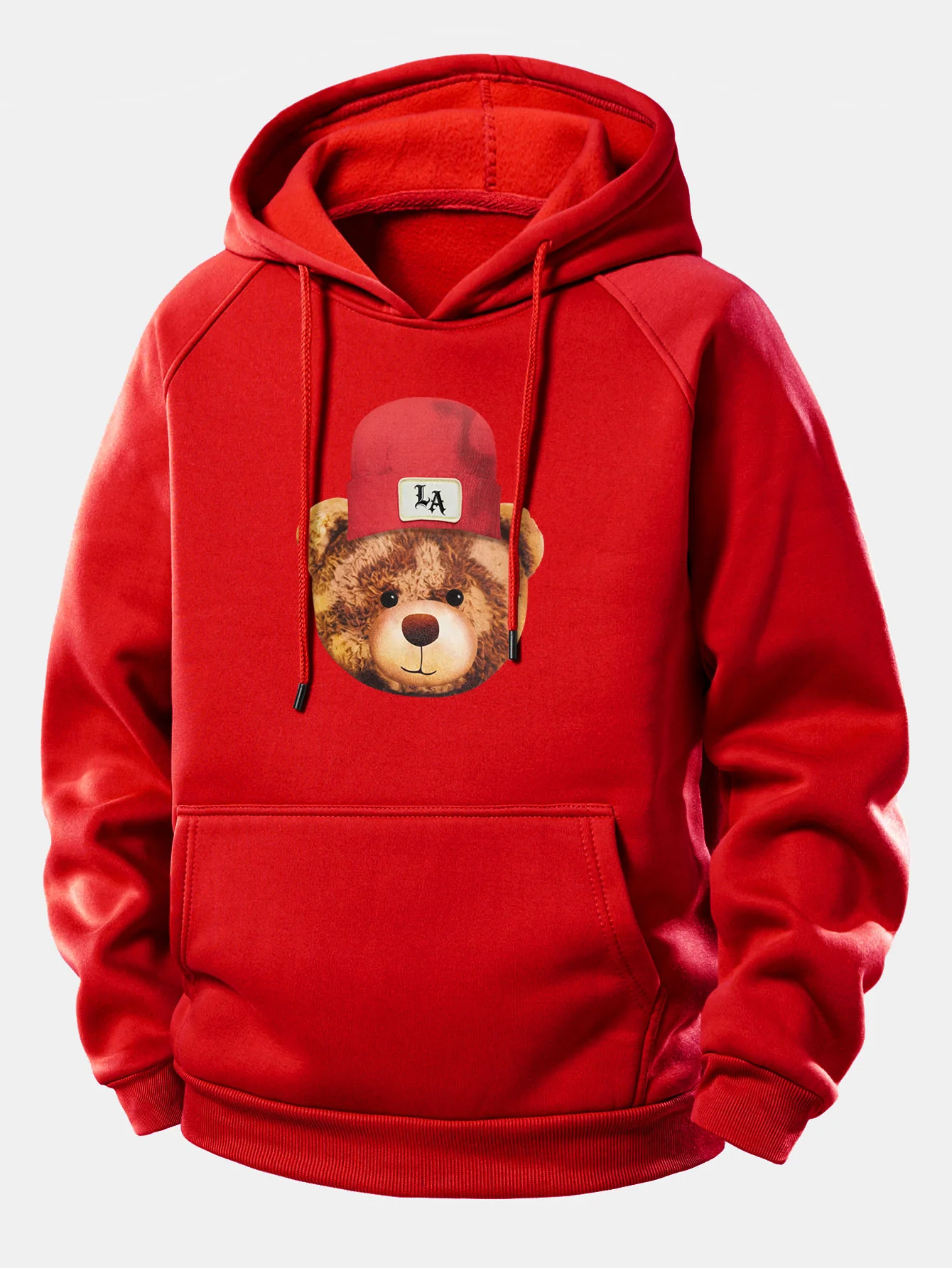 Los Angeles Bären Druck Kordelzug Kapuzenpullover - Image 13