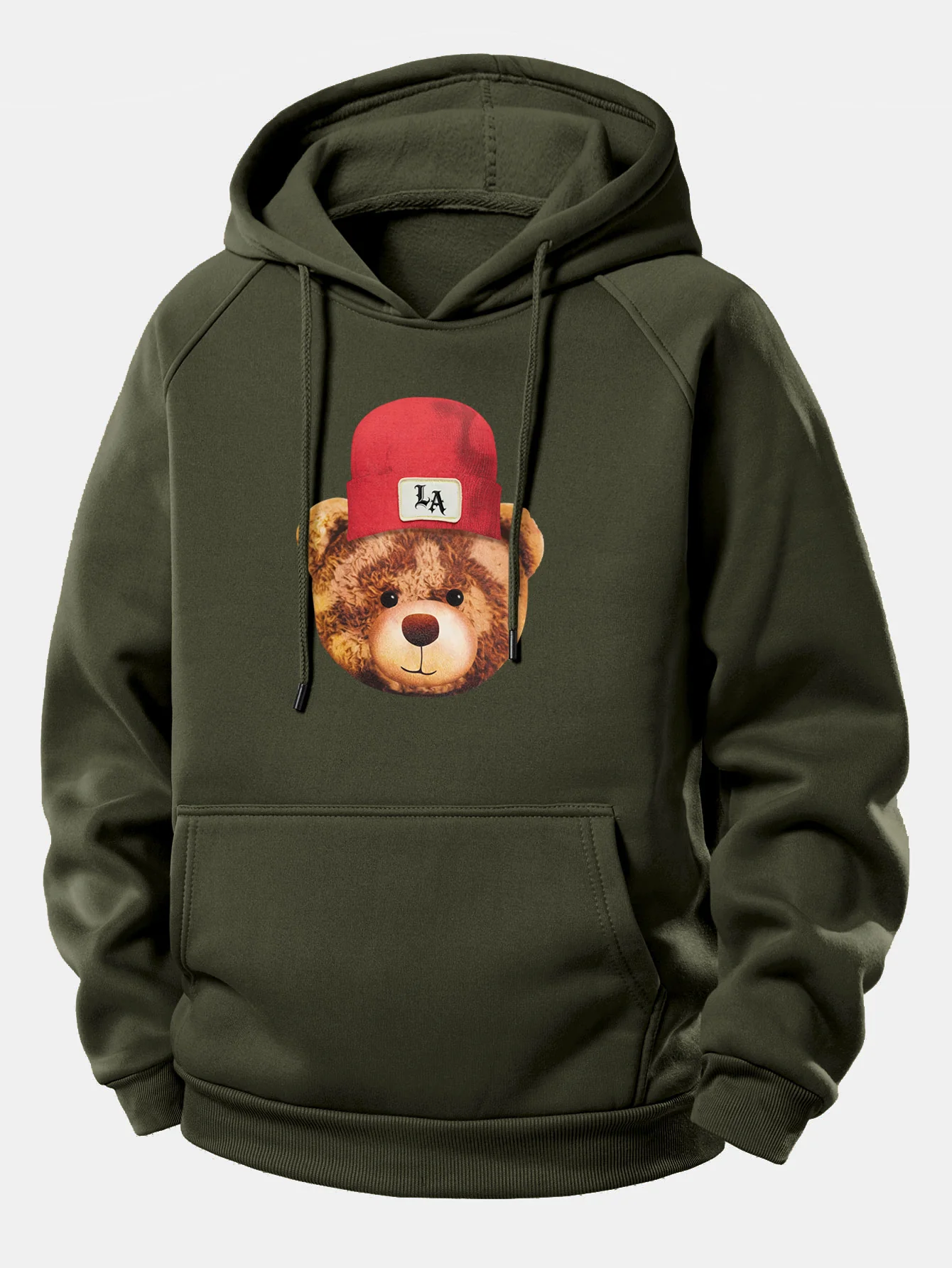 Los Angeles Bären Druck Kordelzug Kapuzenpullover - Image 4