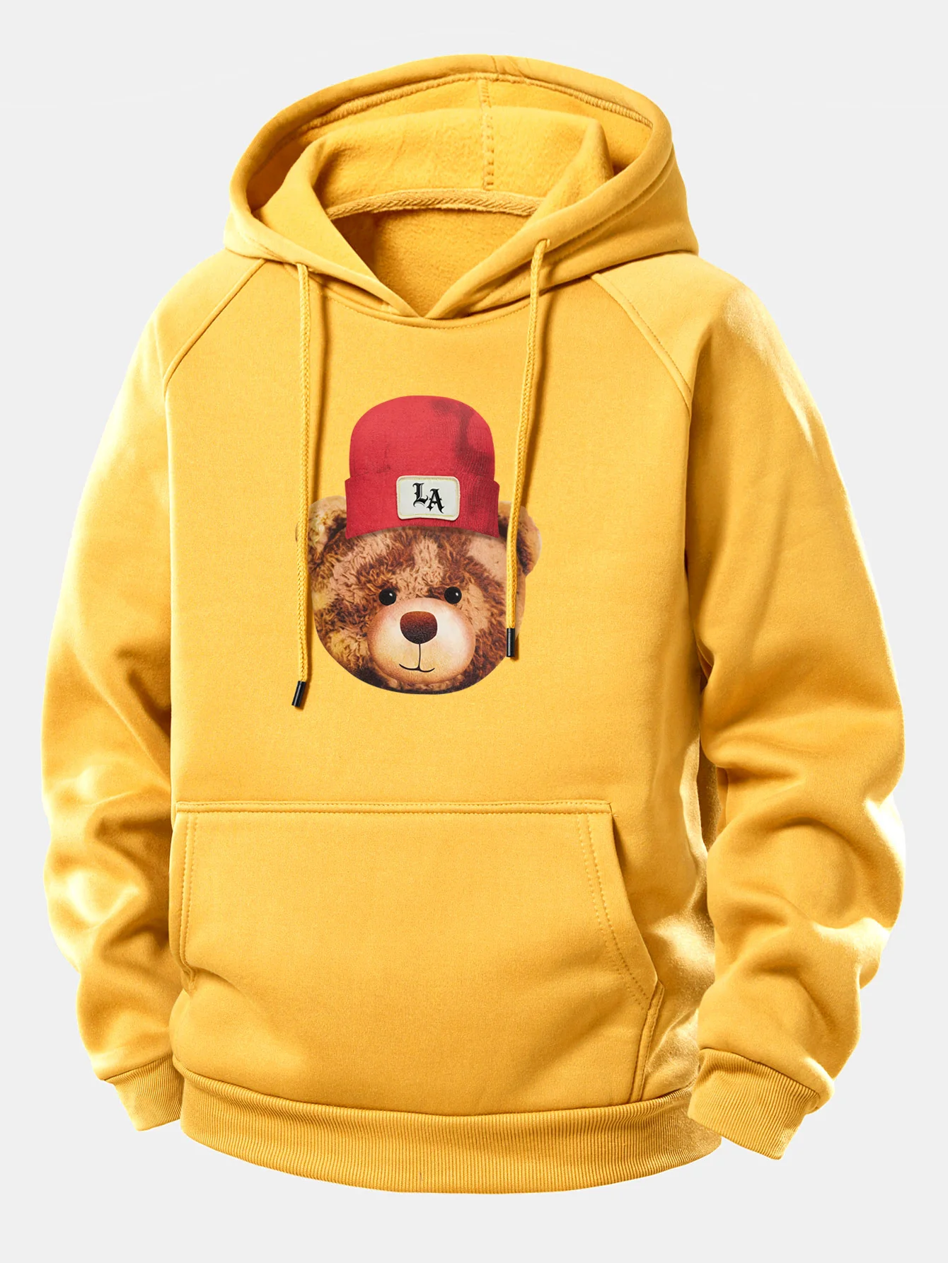 Los Angeles Bären Druck Kordelzug Kapuzenpullover - Image 7