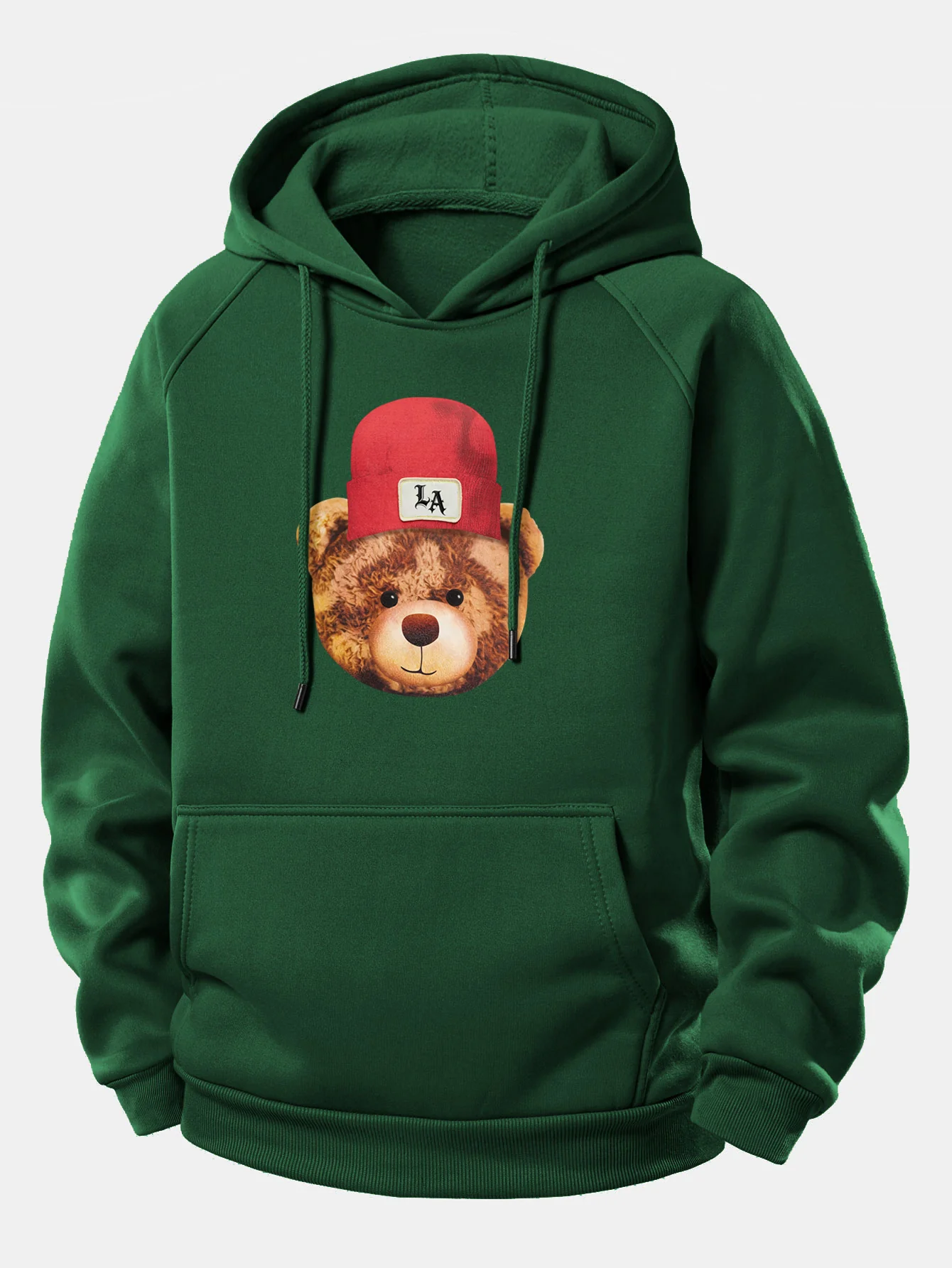 Los Angeles Bären Druck Kordelzug Kapuzenpullover - Image 8