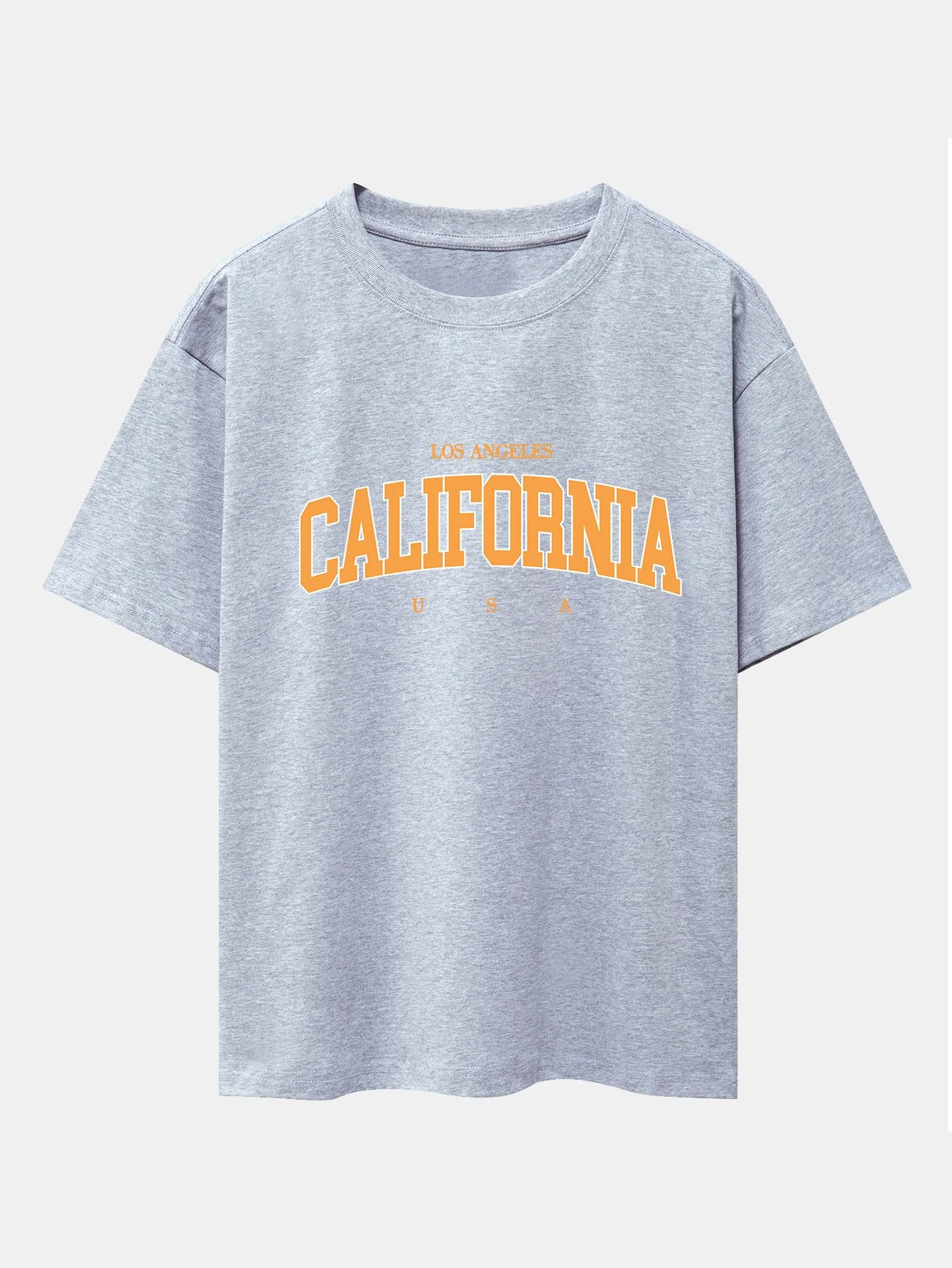Los Angeles Kalifornien Print Drop Shoulder Oversize T-Shirt - Image 5