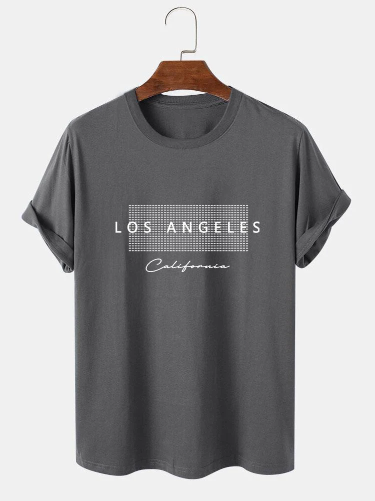 Los Angeles Karomuster T-Shirt - Image 5