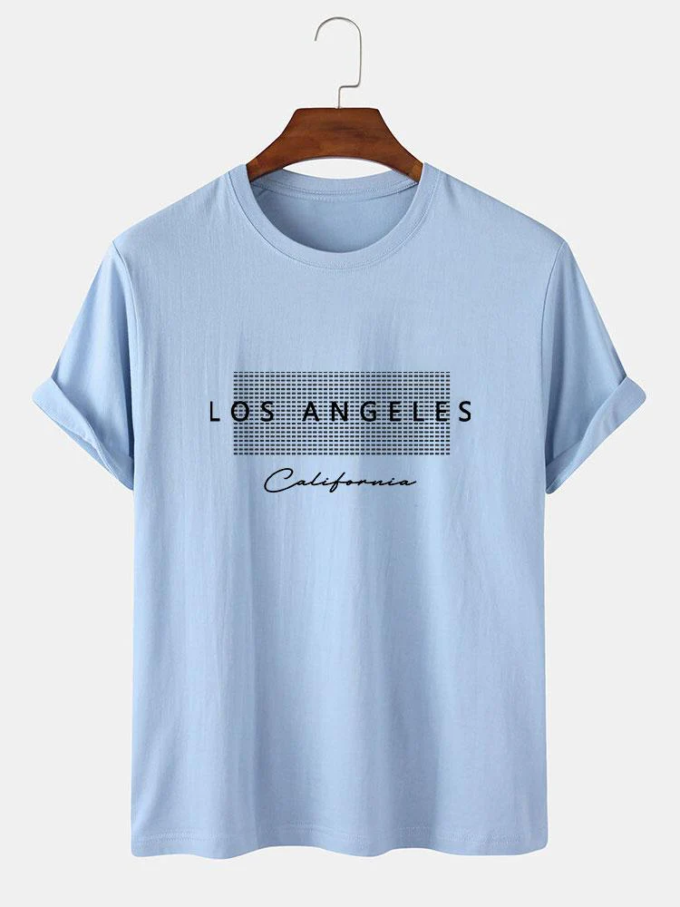 Los Angeles Karomuster T-Shirt - Image 6