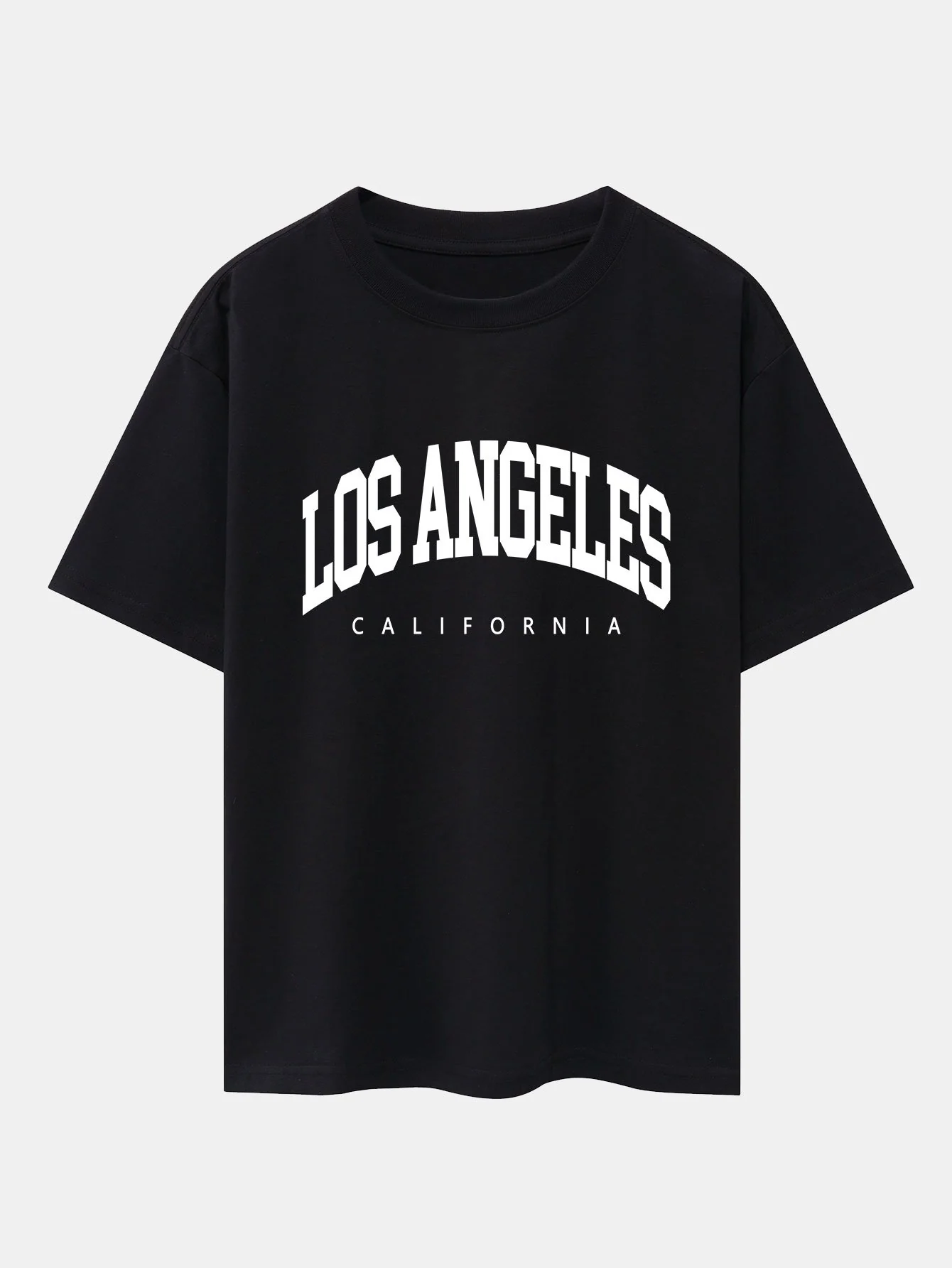 Los Angeles Buchstaben Druck Oversize T-Shirt - Image 2