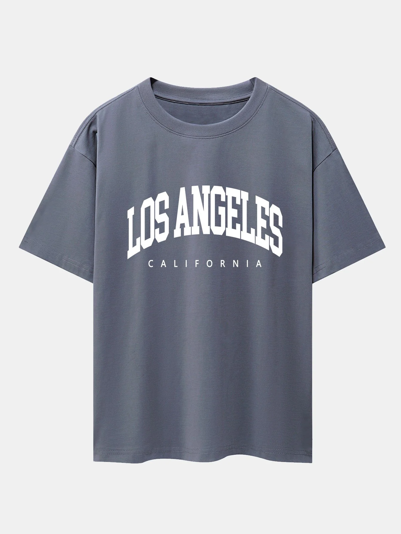 Los Angeles Buchstaben Druck Oversize T-Shirt - Image 3