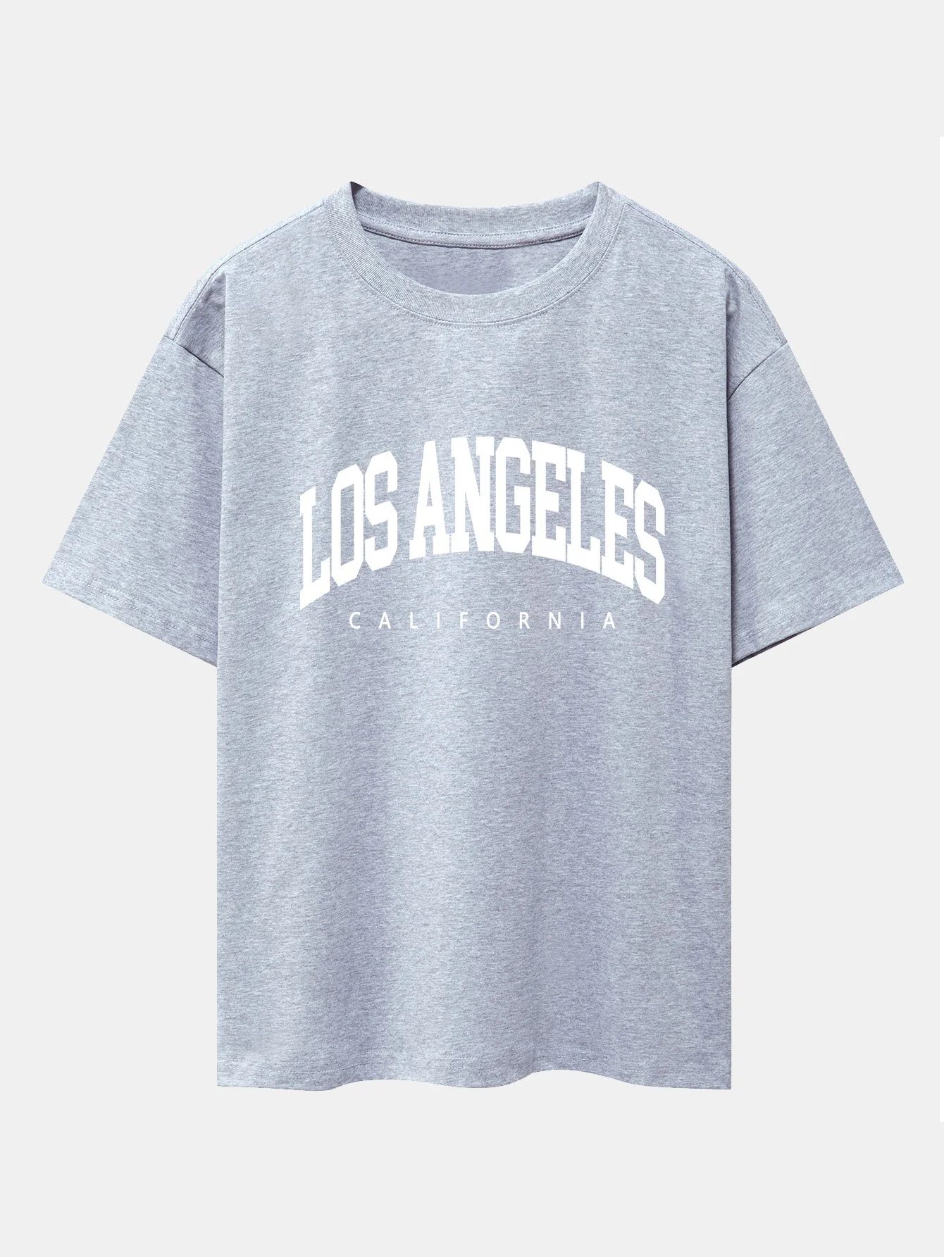 Los Angeles Buchstaben Druck Oversize T-Shirt - Image 4
