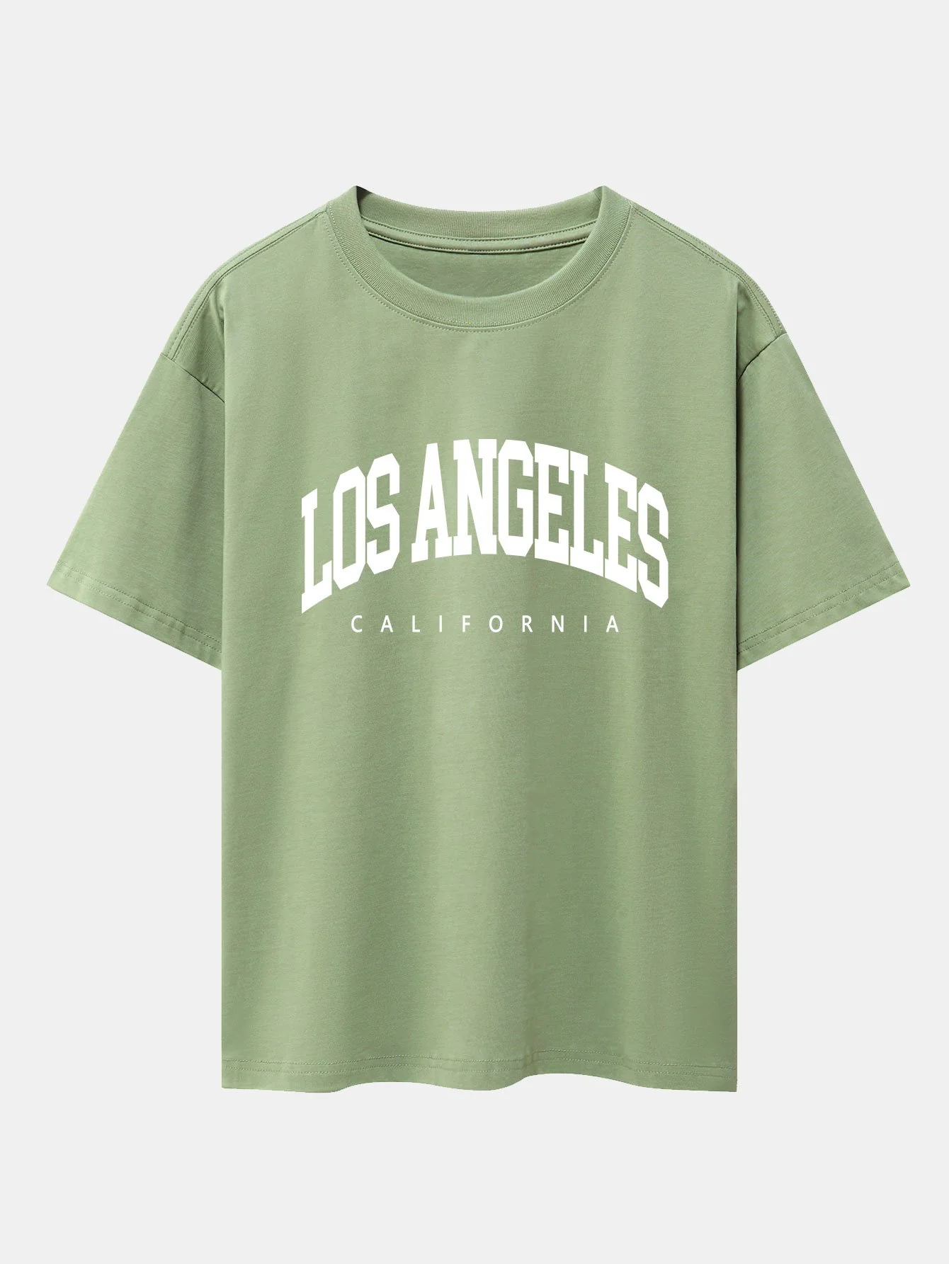 Los Angeles Buchstaben Druck Oversize T-Shirt - Image 6