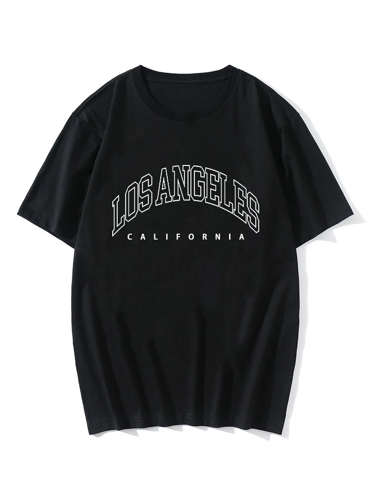 Los Angeles Buchstaben Druck T-Shirt
