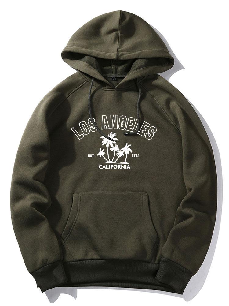 Los Angeles Palmenbaum Druck Hoodie - Image 13