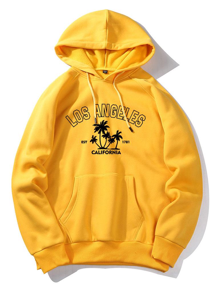 Los Angeles Palmenbaum Druck Hoodie - Image 14