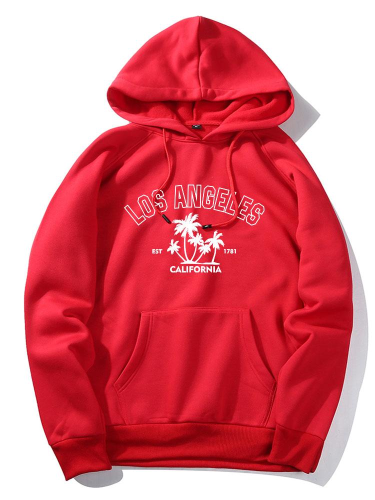 Los Angeles Palmenbaum Druck Hoodie - Image 8