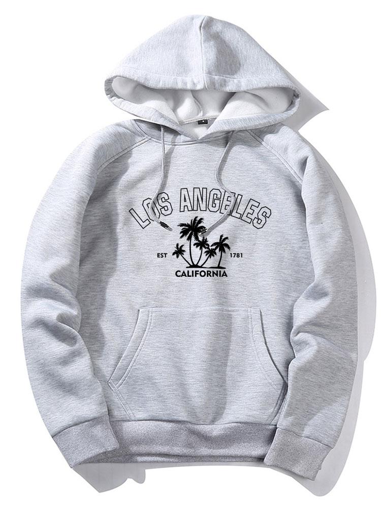 Los Angeles Palmenbaum Druck Hoodie - Image 9