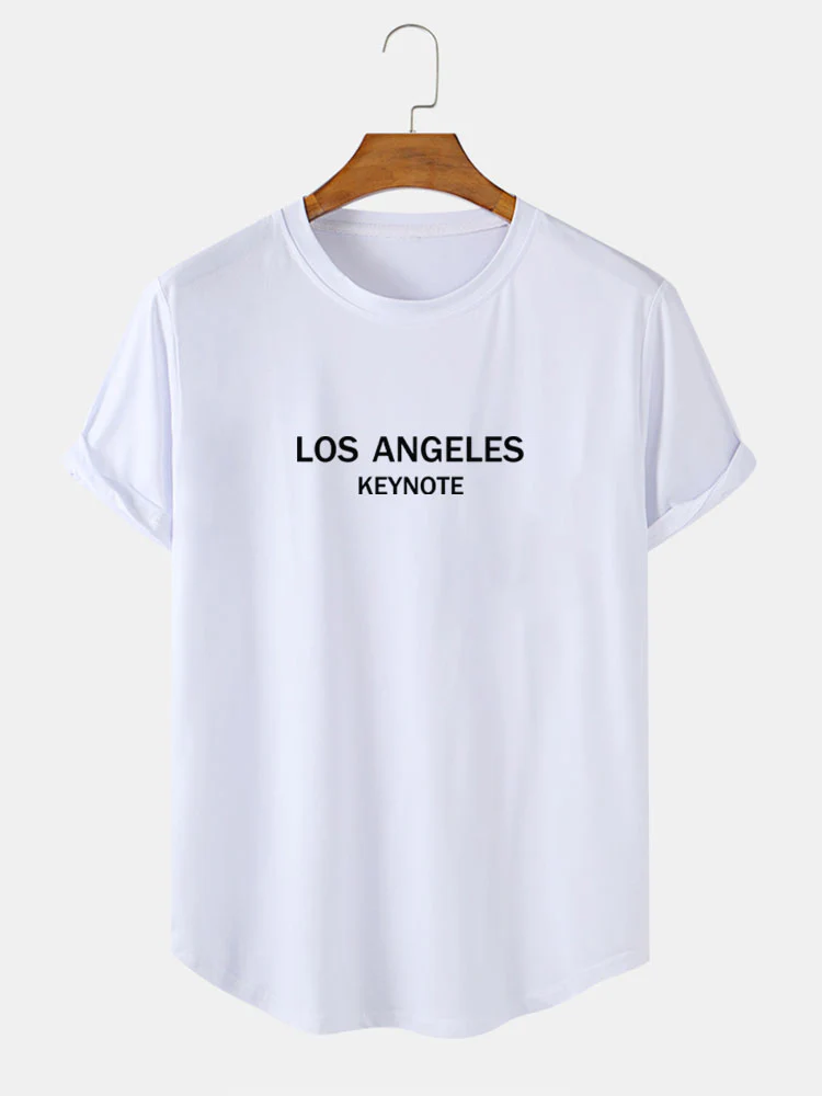 Los Angeles Print Arc Hem T-Shirt - Image 2