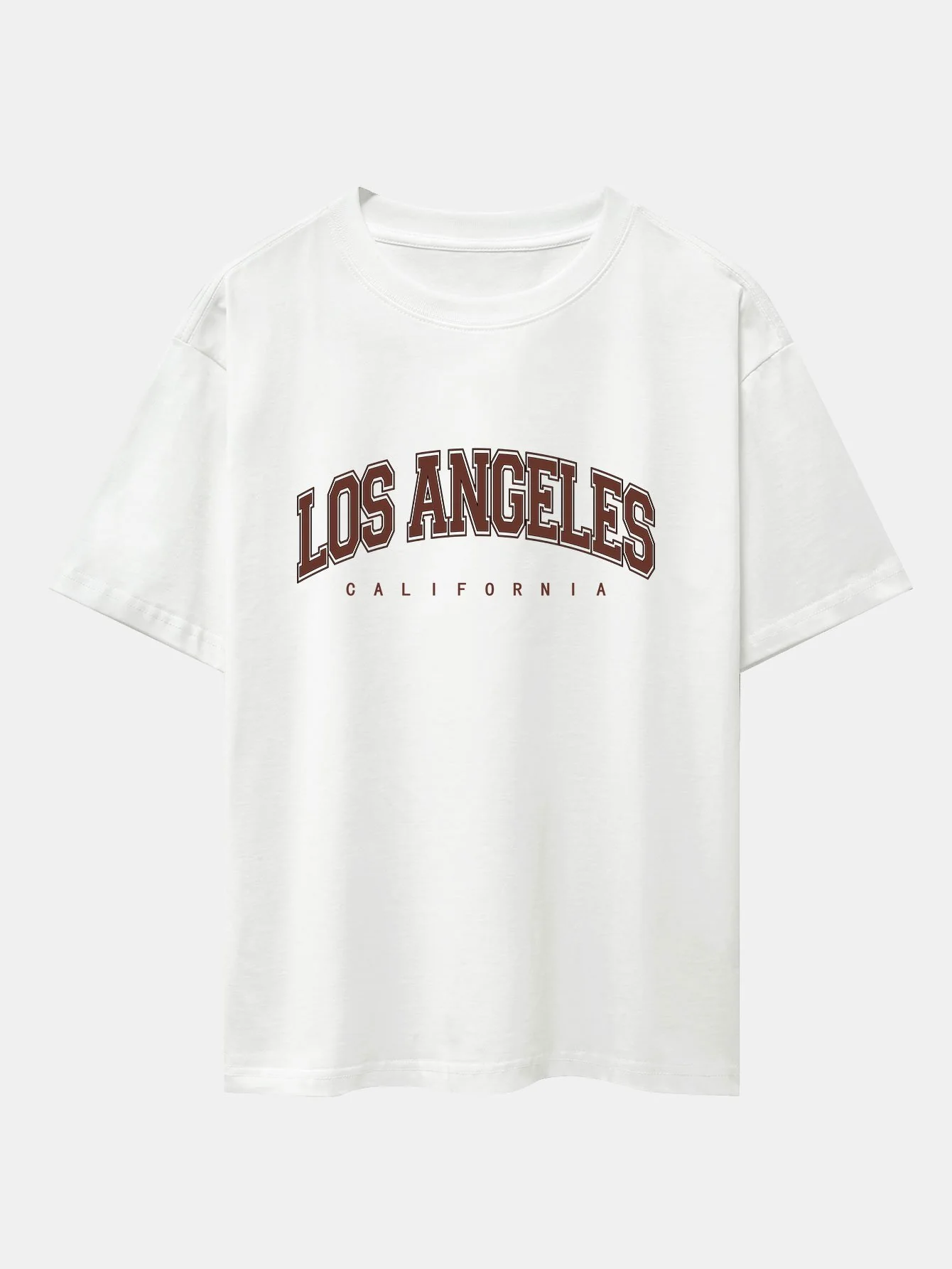 Los Angeles Print Schwergewicht Oversize T-Shirt - Image 2