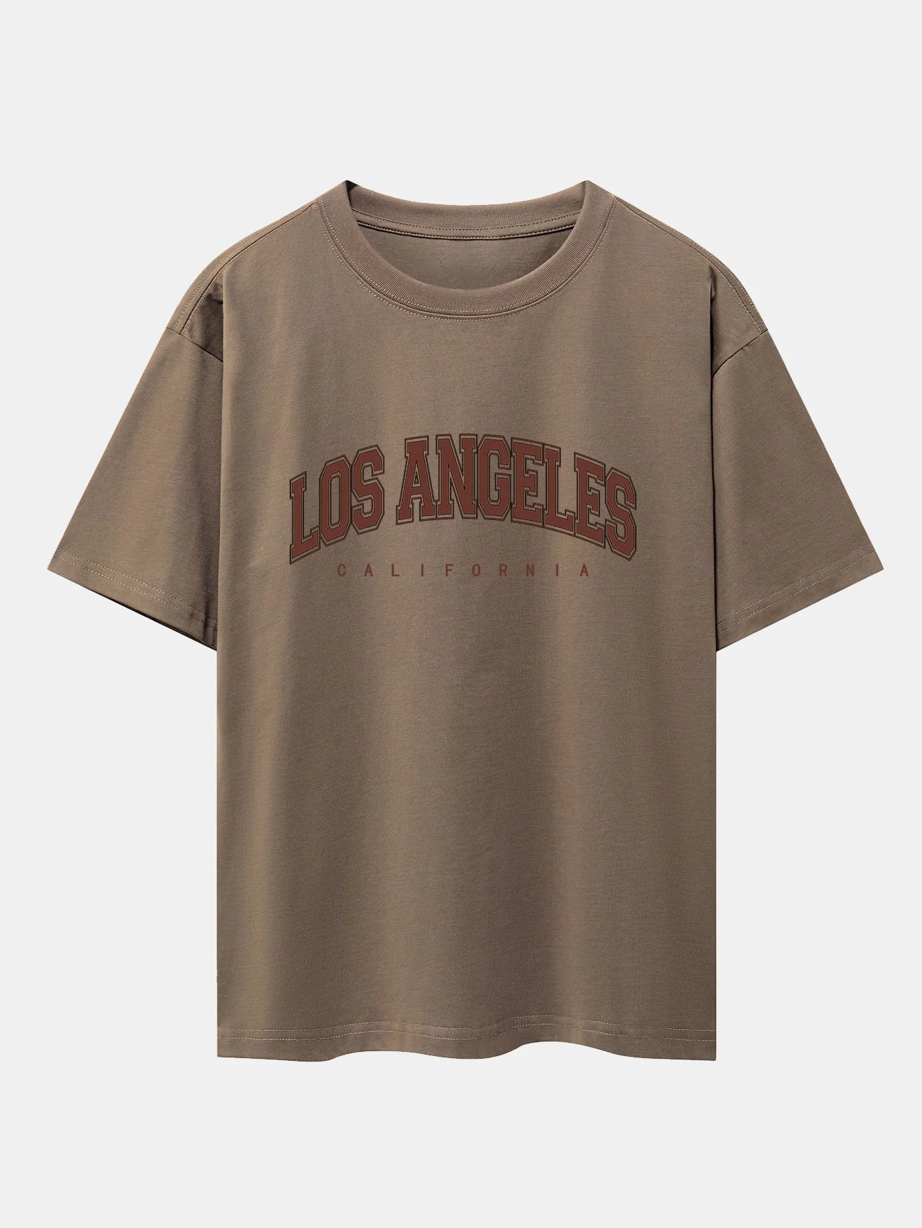Los Angeles Print Schwergewicht Oversize T-Shirt - Image 3