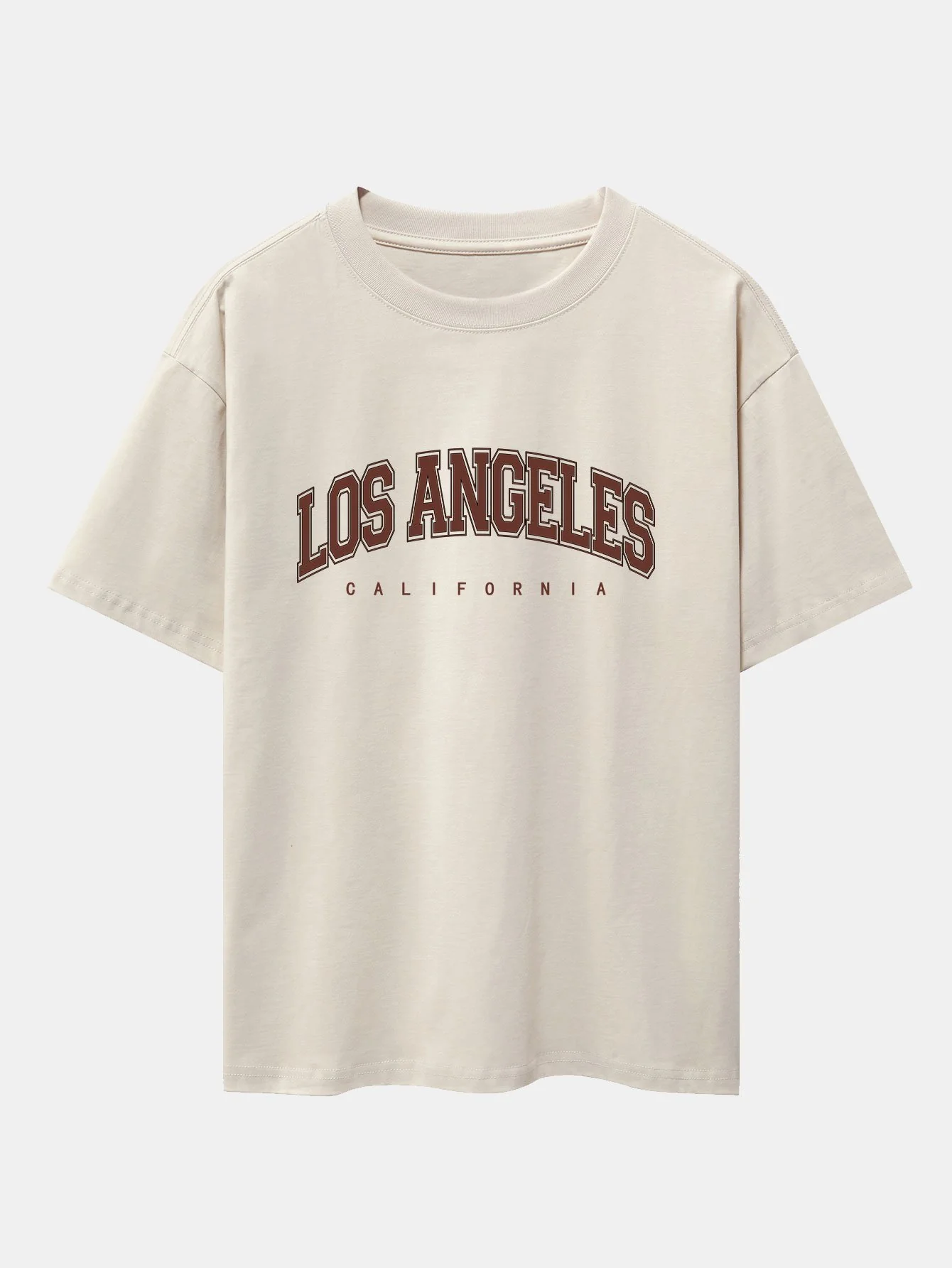 Los Angeles Print Schwergewicht Oversize T-Shirt