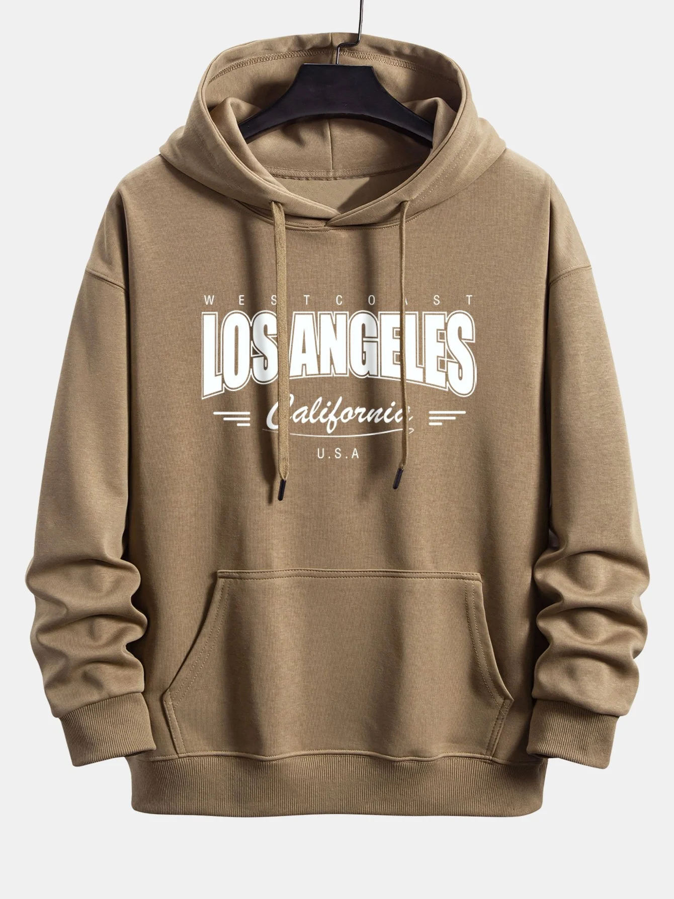 Los Angeles Print Relax Fit Hoodie - Image 4