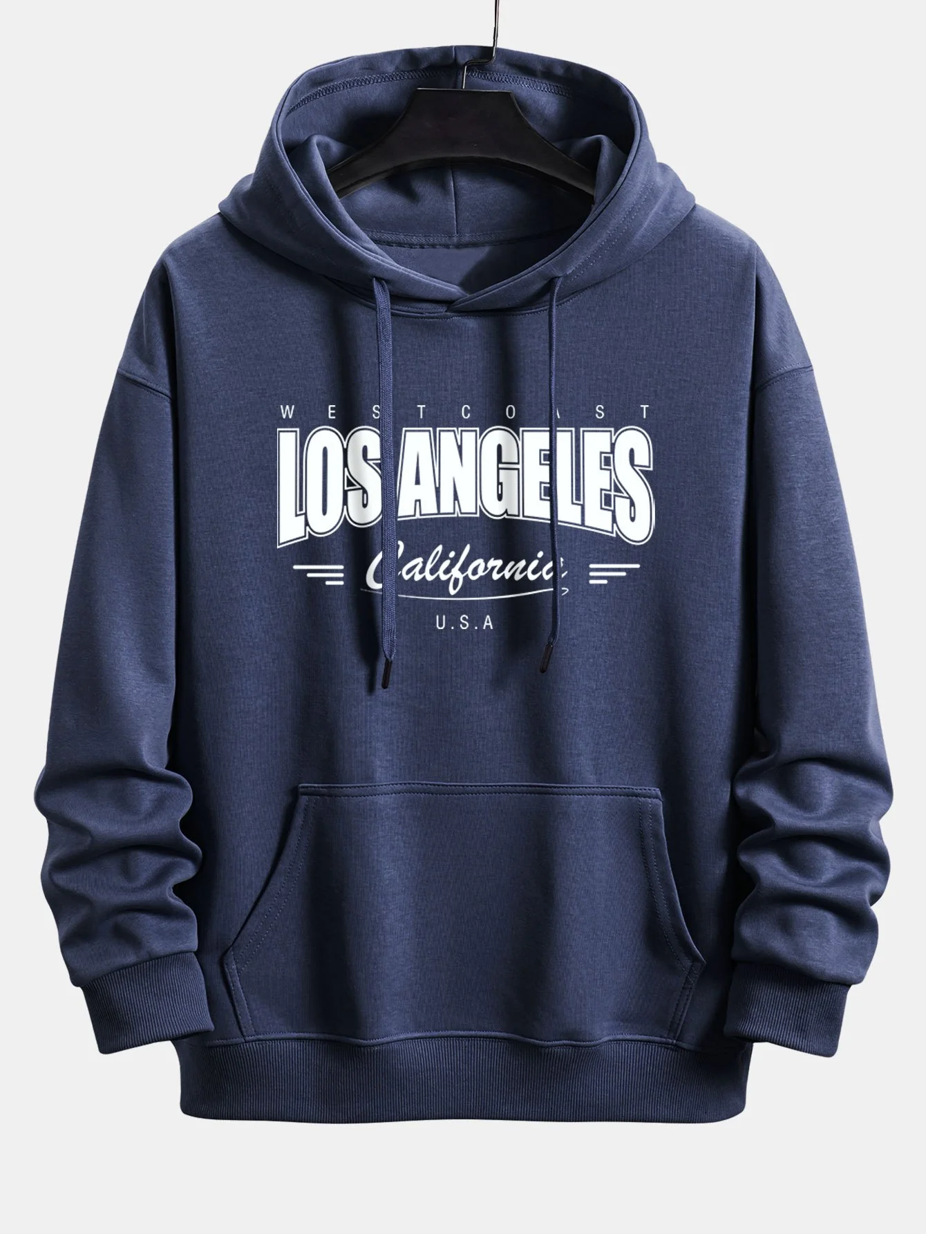 Los Angeles Print Relax Fit Hoodie - Image 5