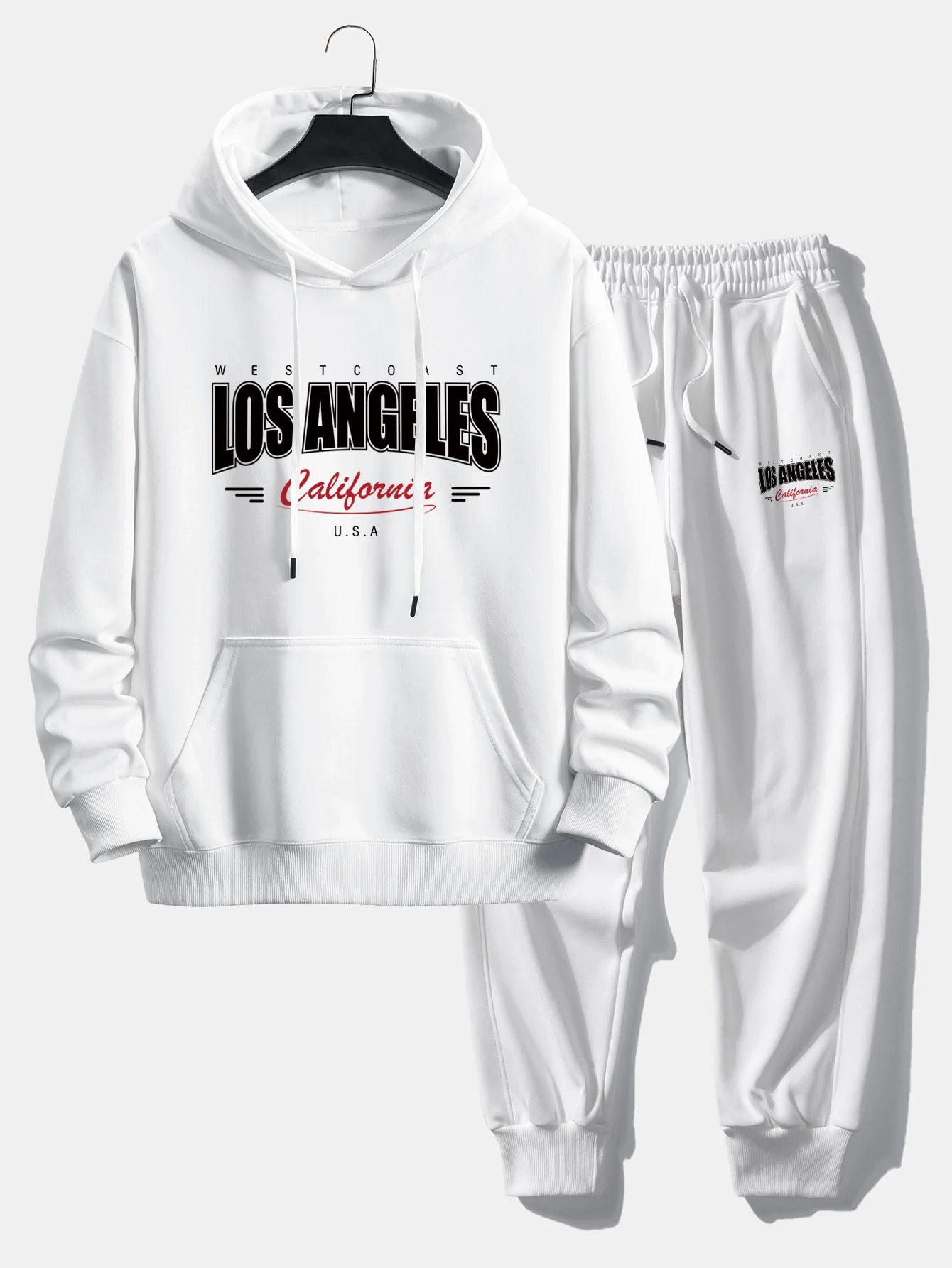 Los Angeles Print Relax Fit Hoodie & Jogginghose