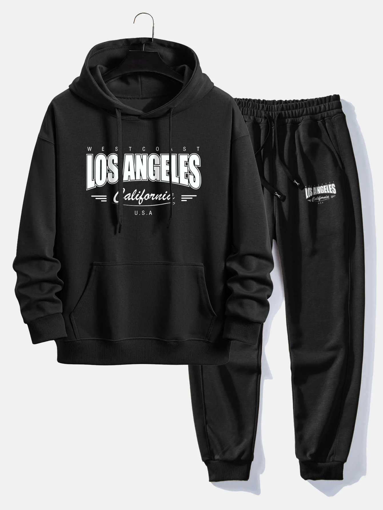 Los Angeles Print Relax Fit Hoodie & Jogginghose - Image 2