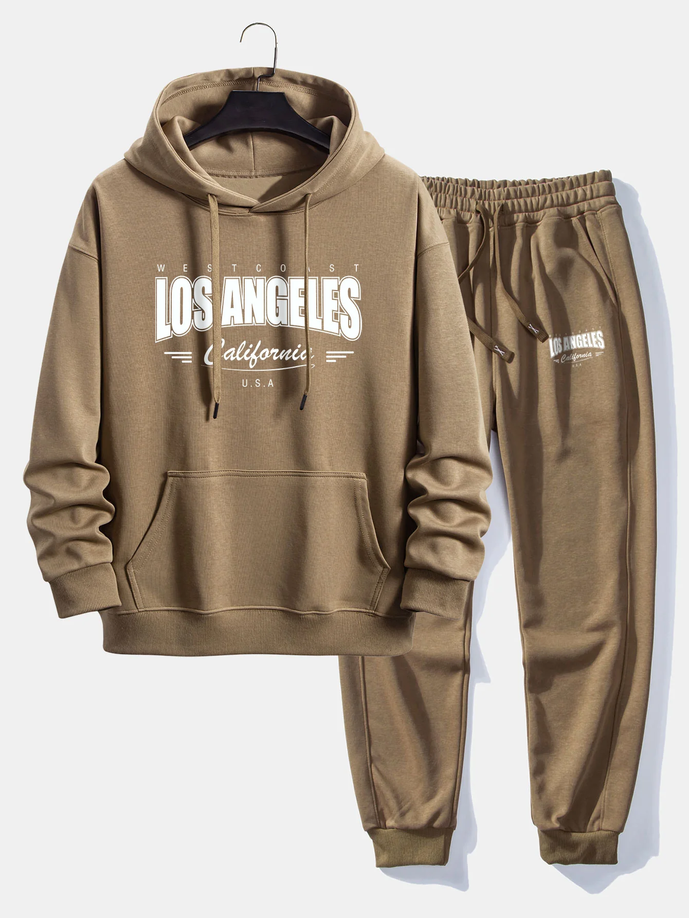 Los Angeles Print Relax Fit Hoodie & Jogginghose - Image 4