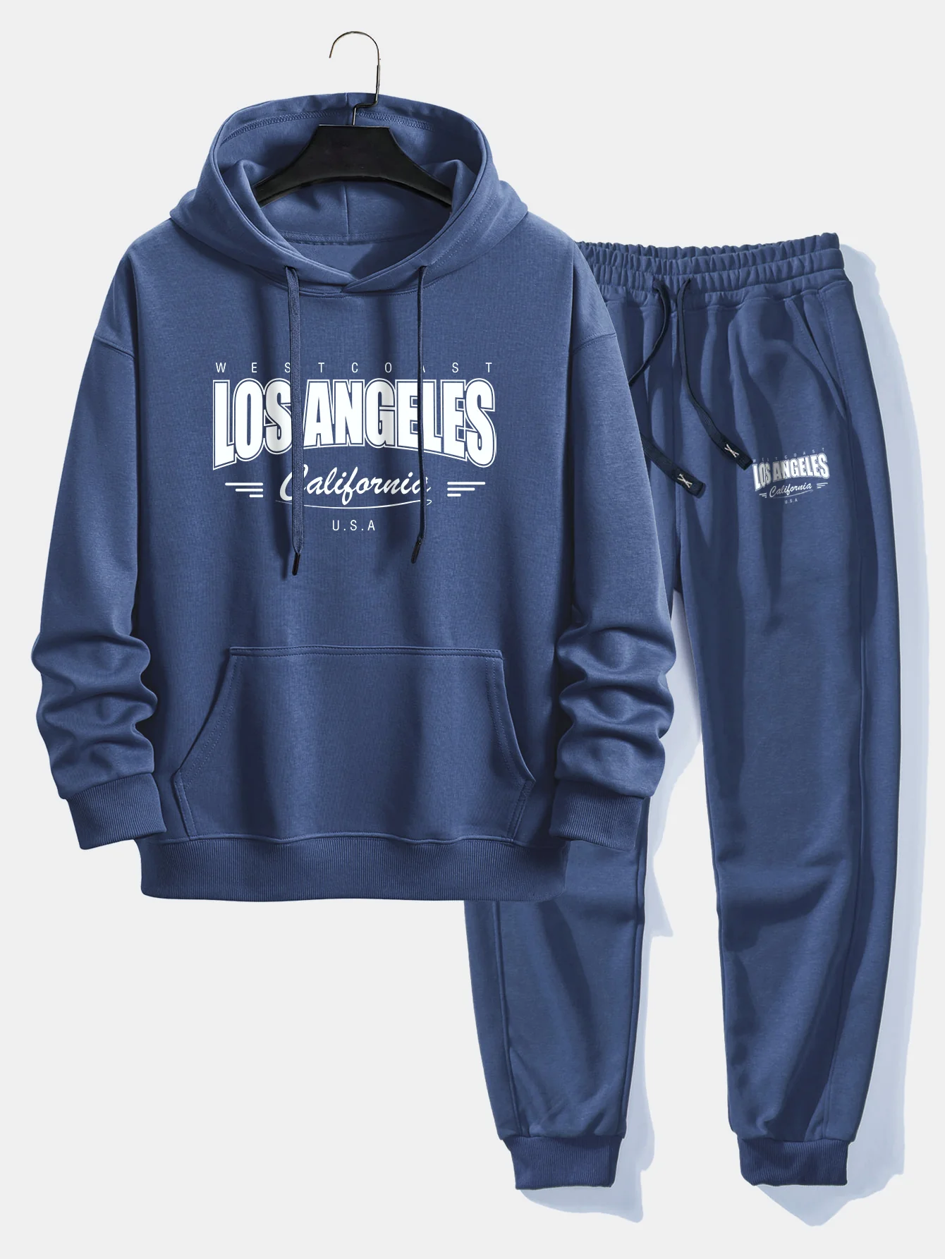 Los Angeles Print Relax Fit Hoodie & Jogginghose - Image 6