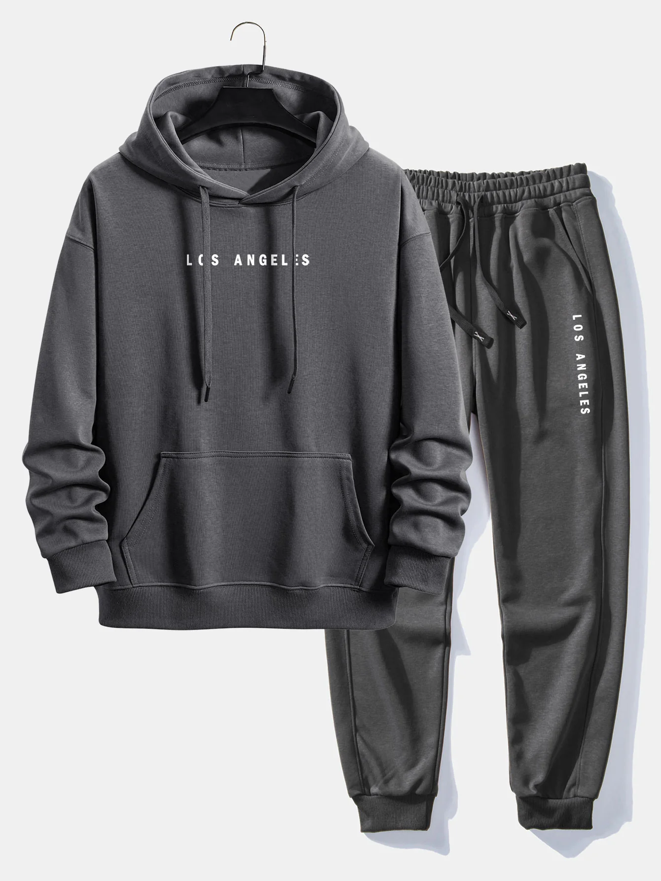 Los Angeles Print Relax Fit Hoodie & Jogginghose - Image 4