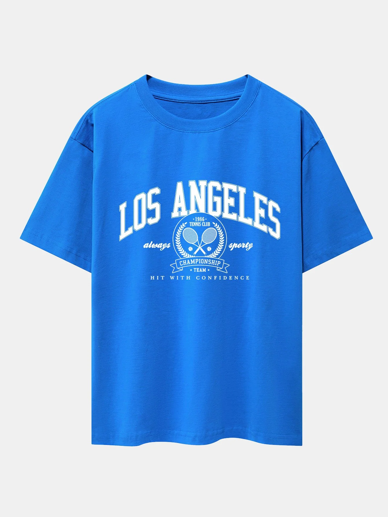 Los Angeles Tennis Druck Drop Shoulder Oversize T-Shirt