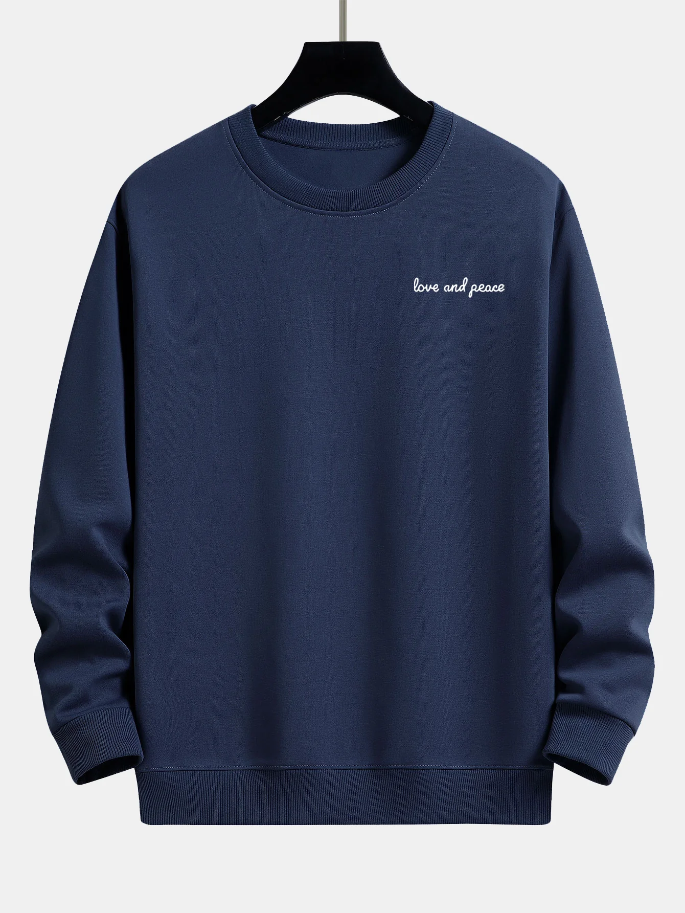Love And Peace Print Locker sitzendes Sweatshirt - Image 2