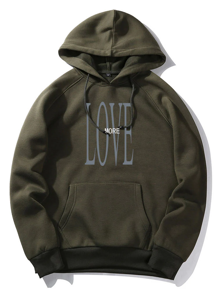 Love More Print Hoodie - Image 3