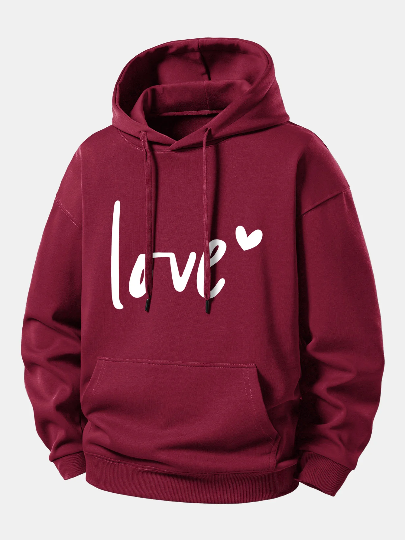 Love Print Relax Fit Hoodie - Image 6