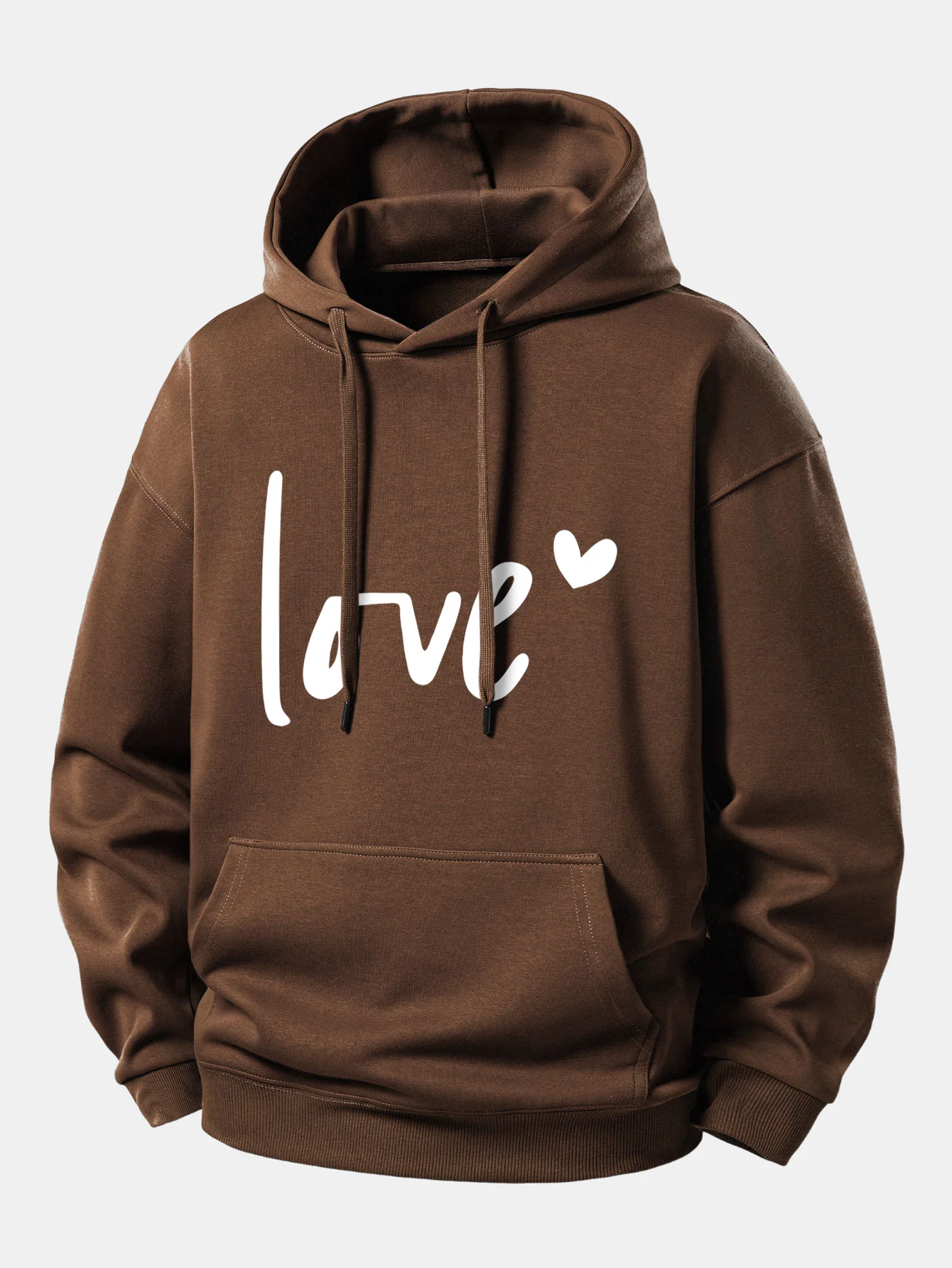 Love Print Relax Fit Hoodie - Image 8