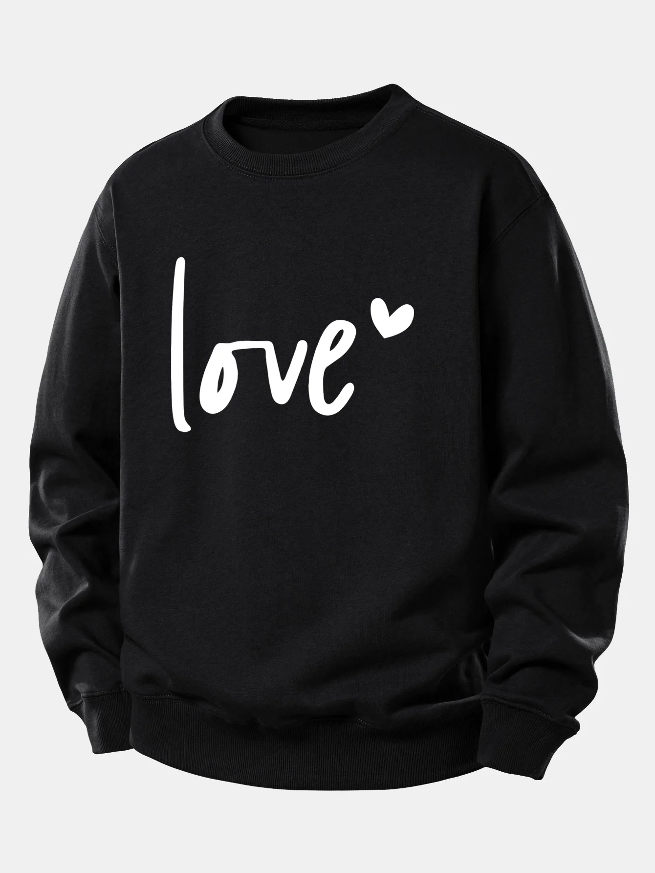 Love Print Relax Fit Sweatshirt - Image 2