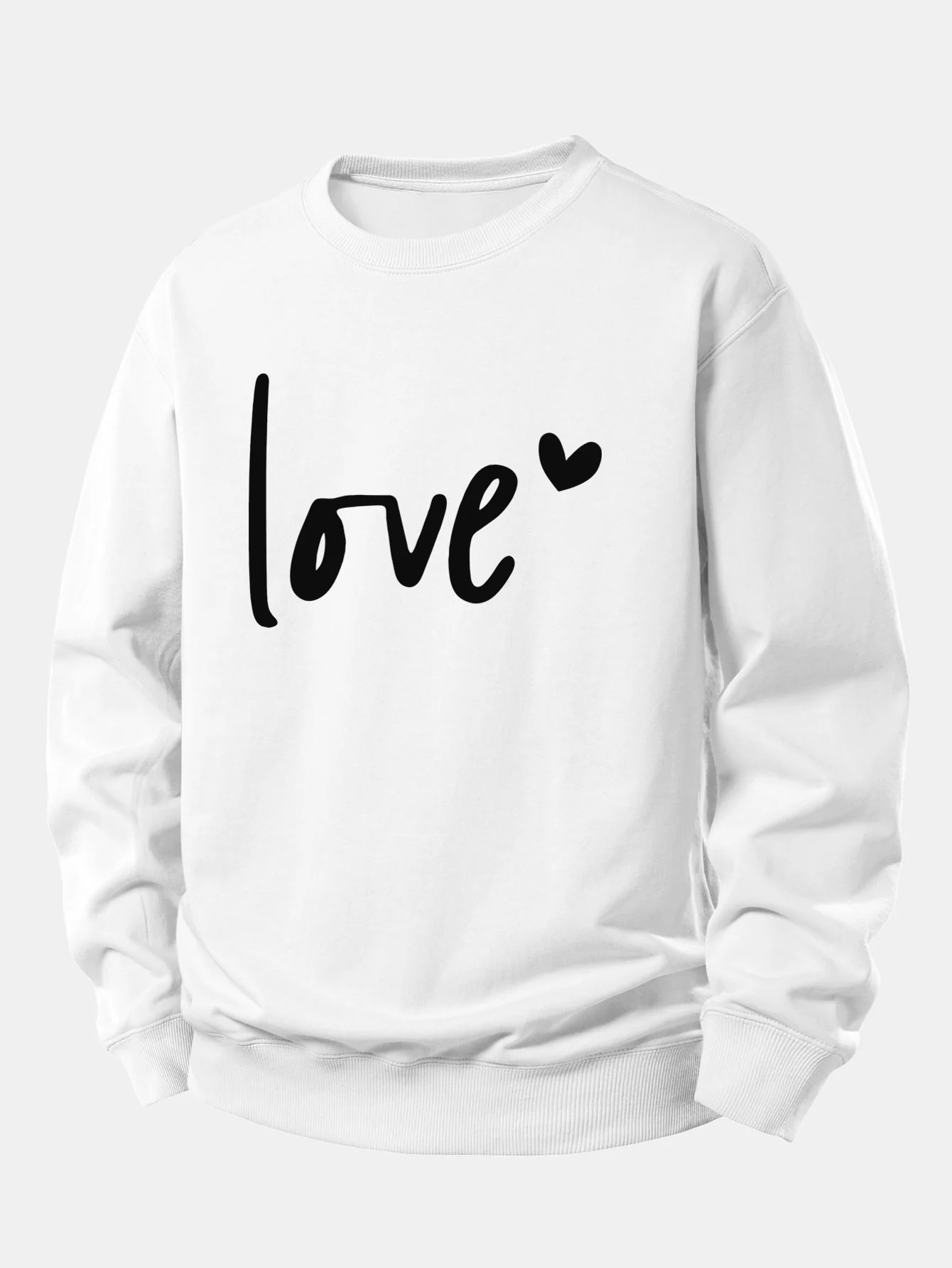 Love Print Relax Fit Sweatshirt - Image 3