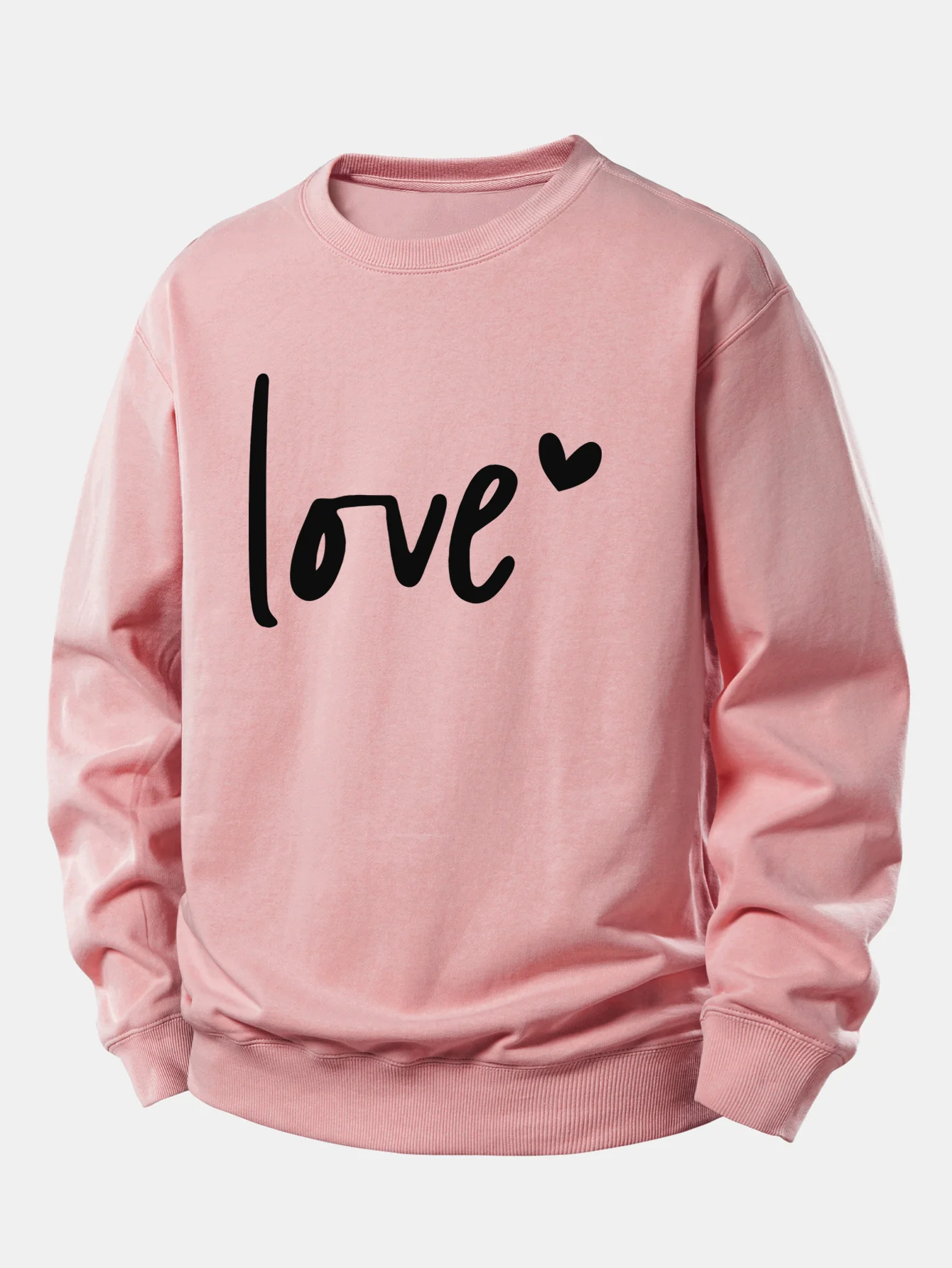 Love Print Relax Fit Sweatshirt - Image 4