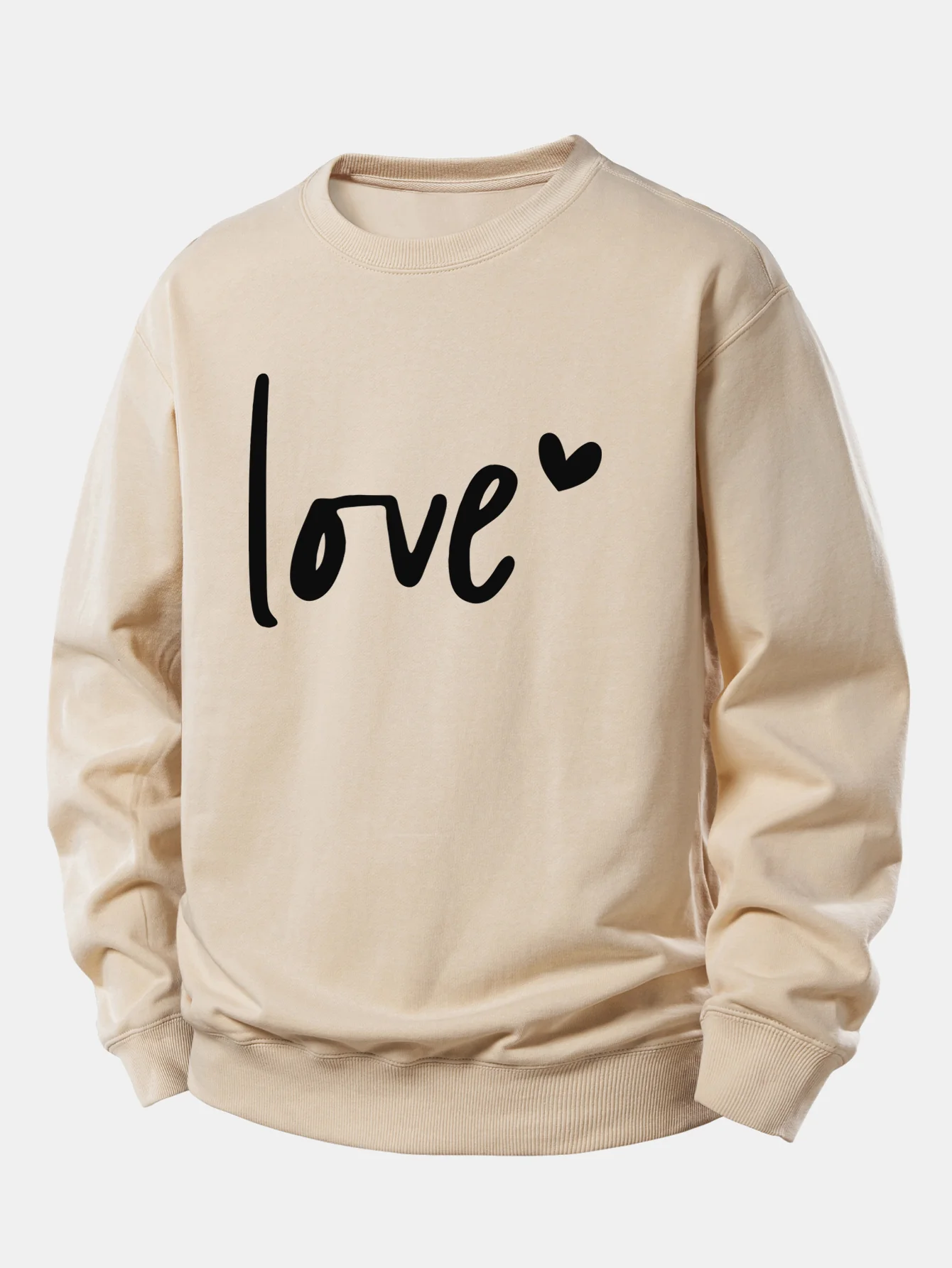 Love Print Relax Fit Sweatshirt - Image 5
