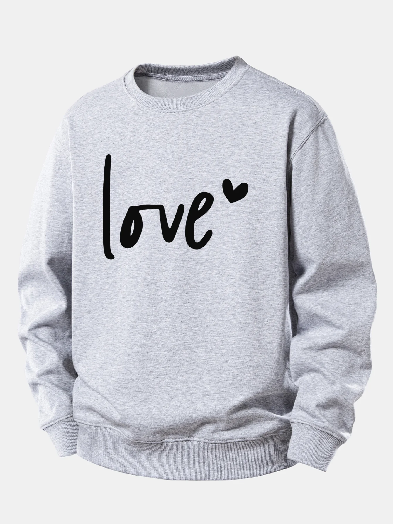 Love Print Relax Fit Sweatshirt - Image 6