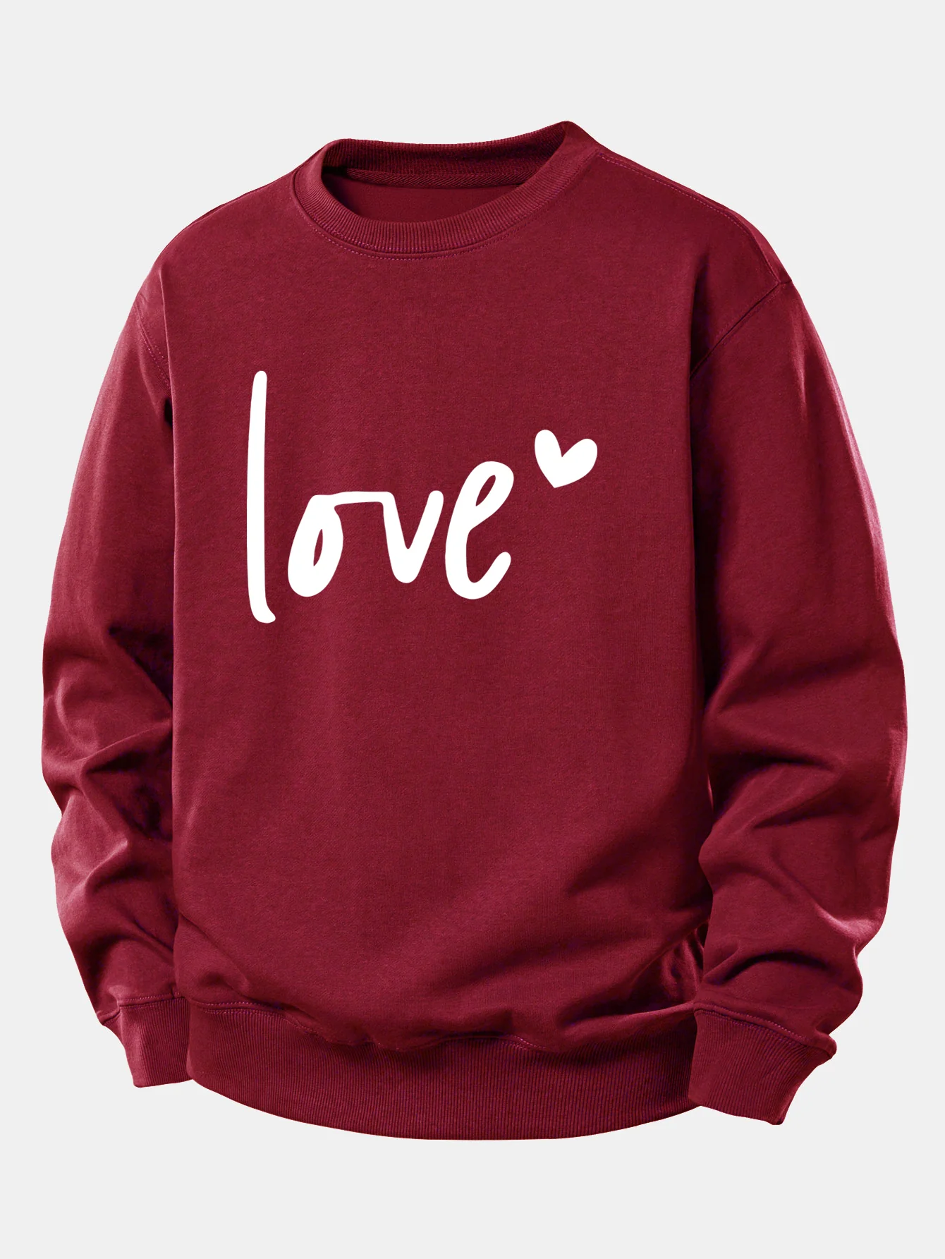 Love Print Relax Fit Sweatshirt - Image 8