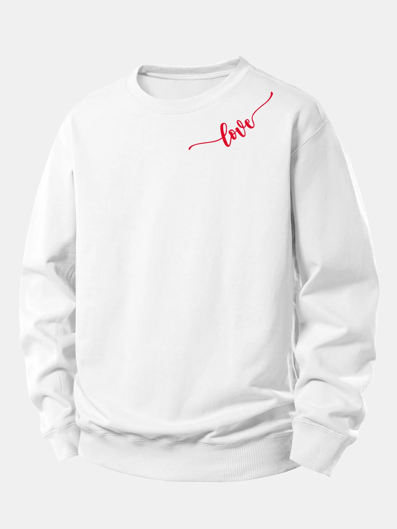 Love Print Relax Fit Sweatshirt - Image 3
