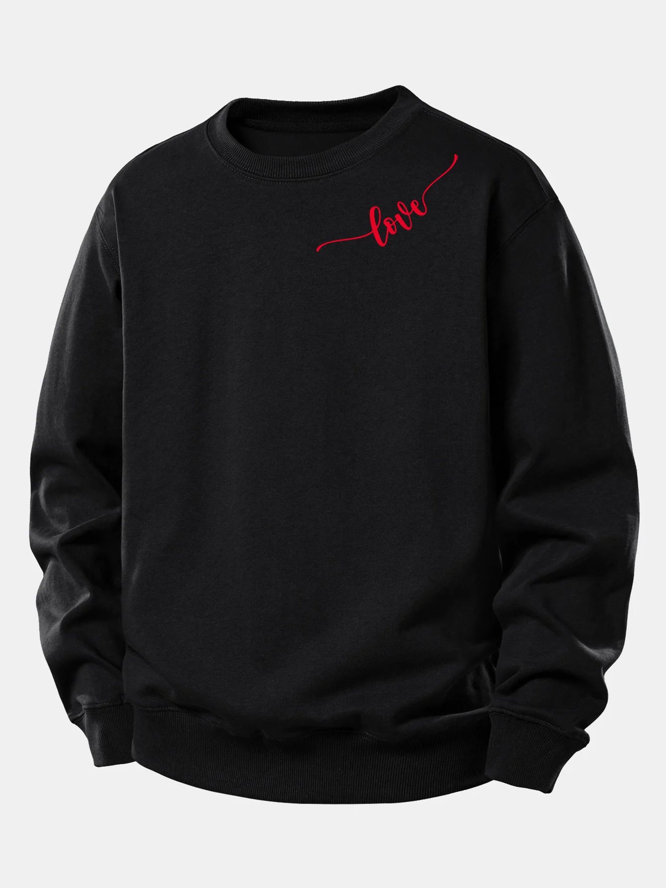 Love Print Relax Fit Sweatshirt - Image 4