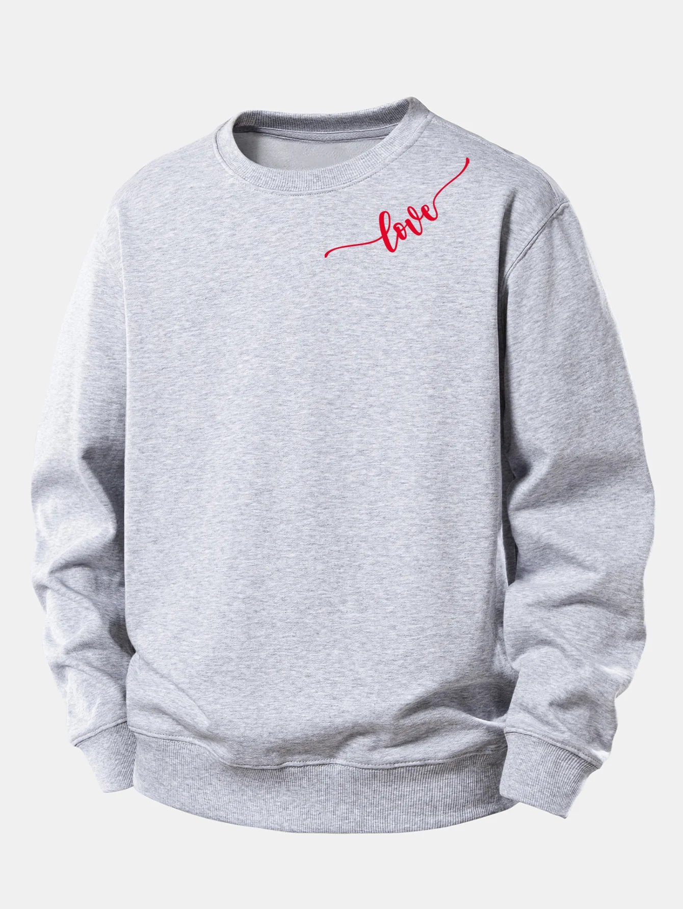 Love Print Relax Fit Sweatshirt - Image 6
