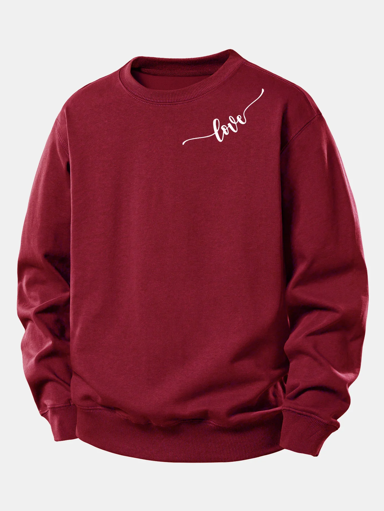 Love Print Relax Fit Sweatshirt - Image 7