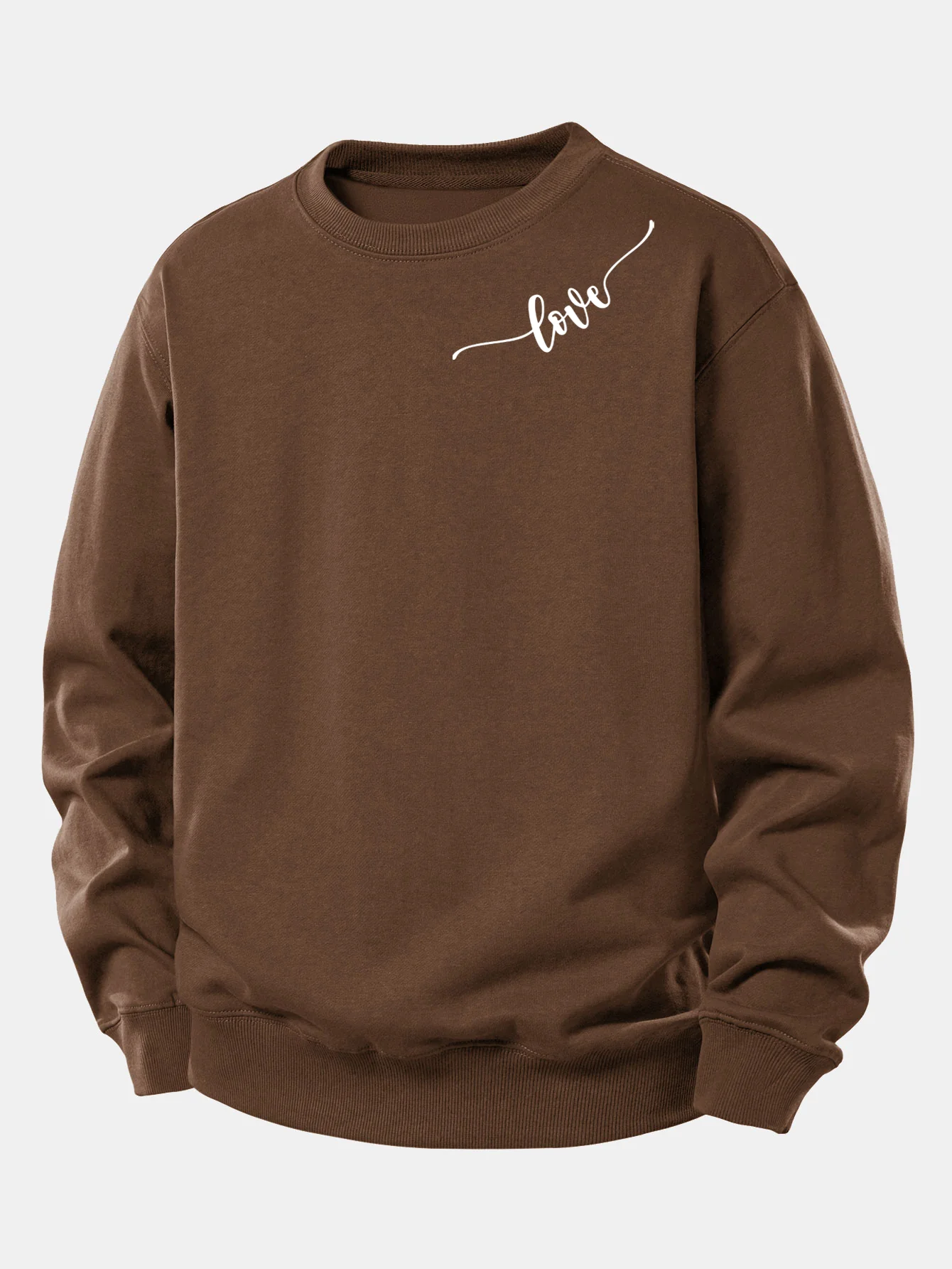 Love Print Relax Fit Sweatshirt - Image 8