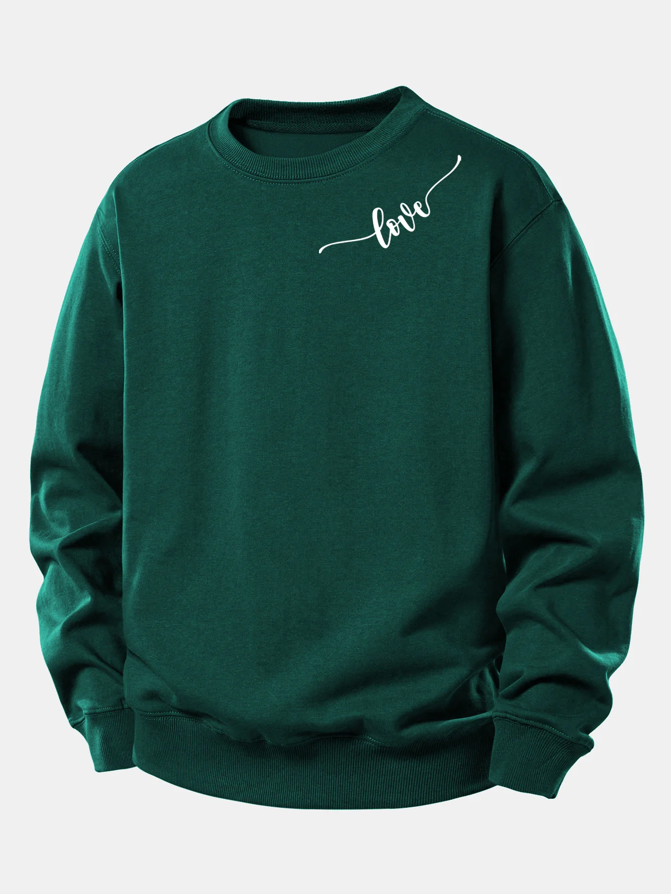 Love Print Relax Fit Sweatshirt - Image 9