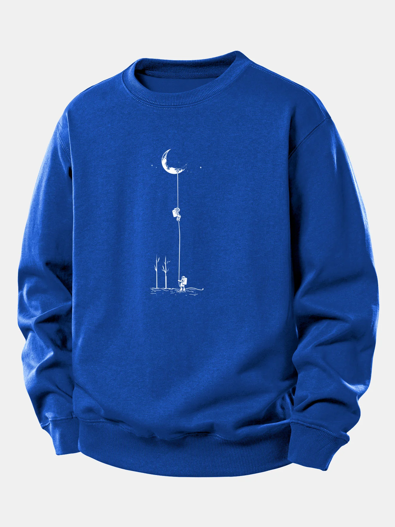 Lunar Astronaut Print Relax Fit Sweatshirt - Image 11