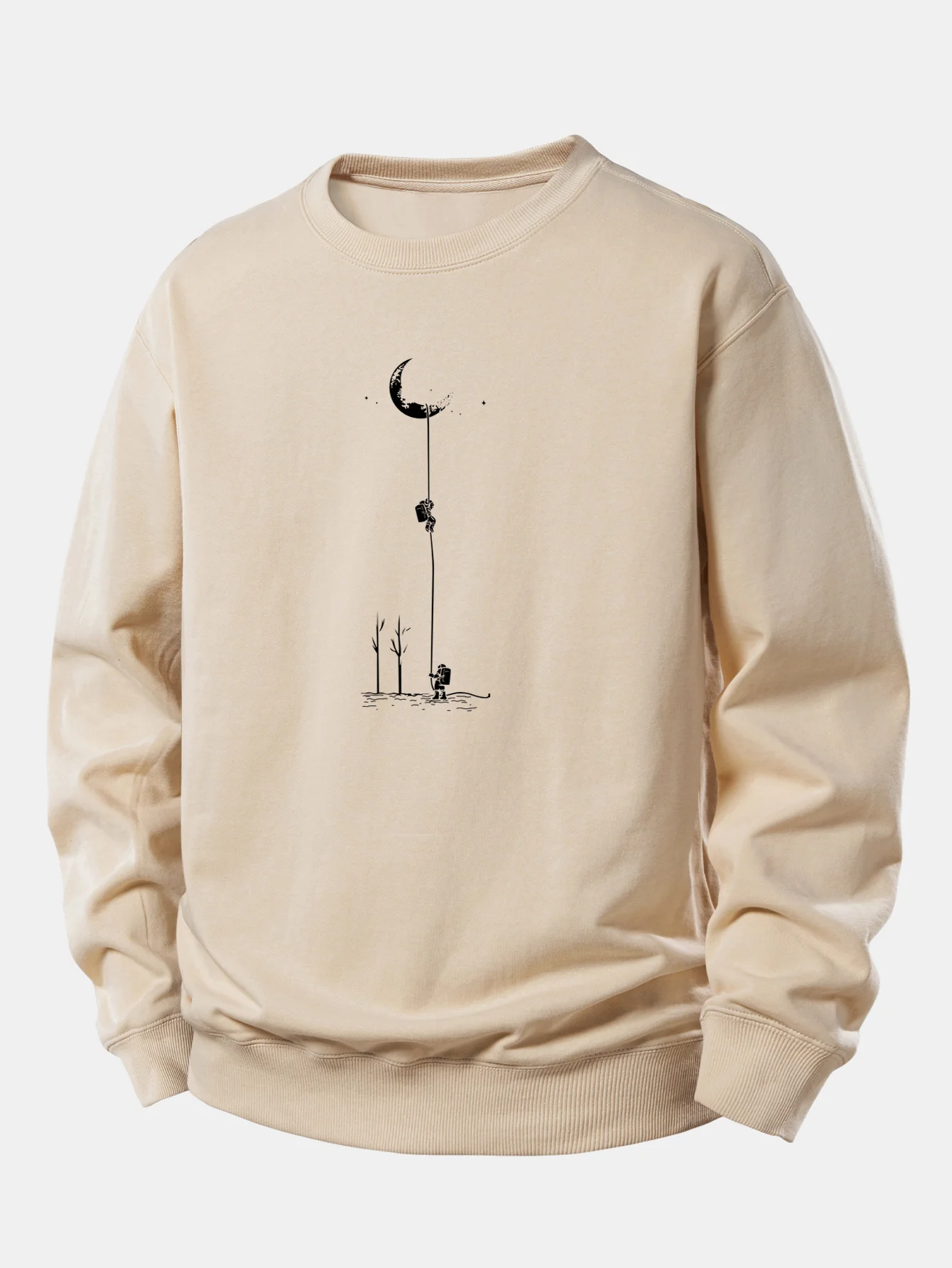 Lunar Astronaut Print Relax Fit Sweatshirt - Image 5